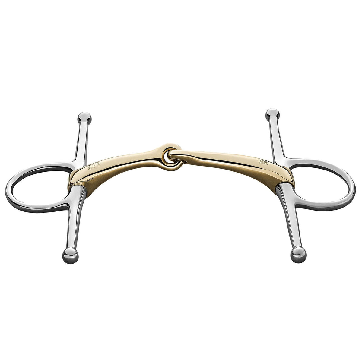 Schenkeltrense Einfach Gebrochen Dynamic RS 16 mm SENSOGAN® Gebiss, Detailaufnahme des Gebisses.