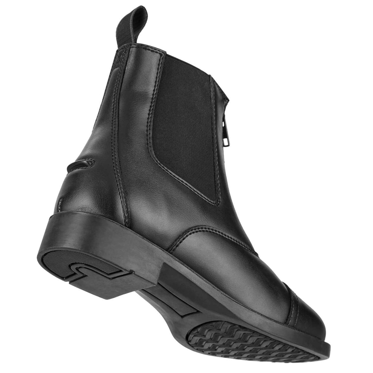 Suedwind Equestrian Stiefelette Companion FZ Synthetic, Schwarz, Produkt allein auf weißem Hintergrund.