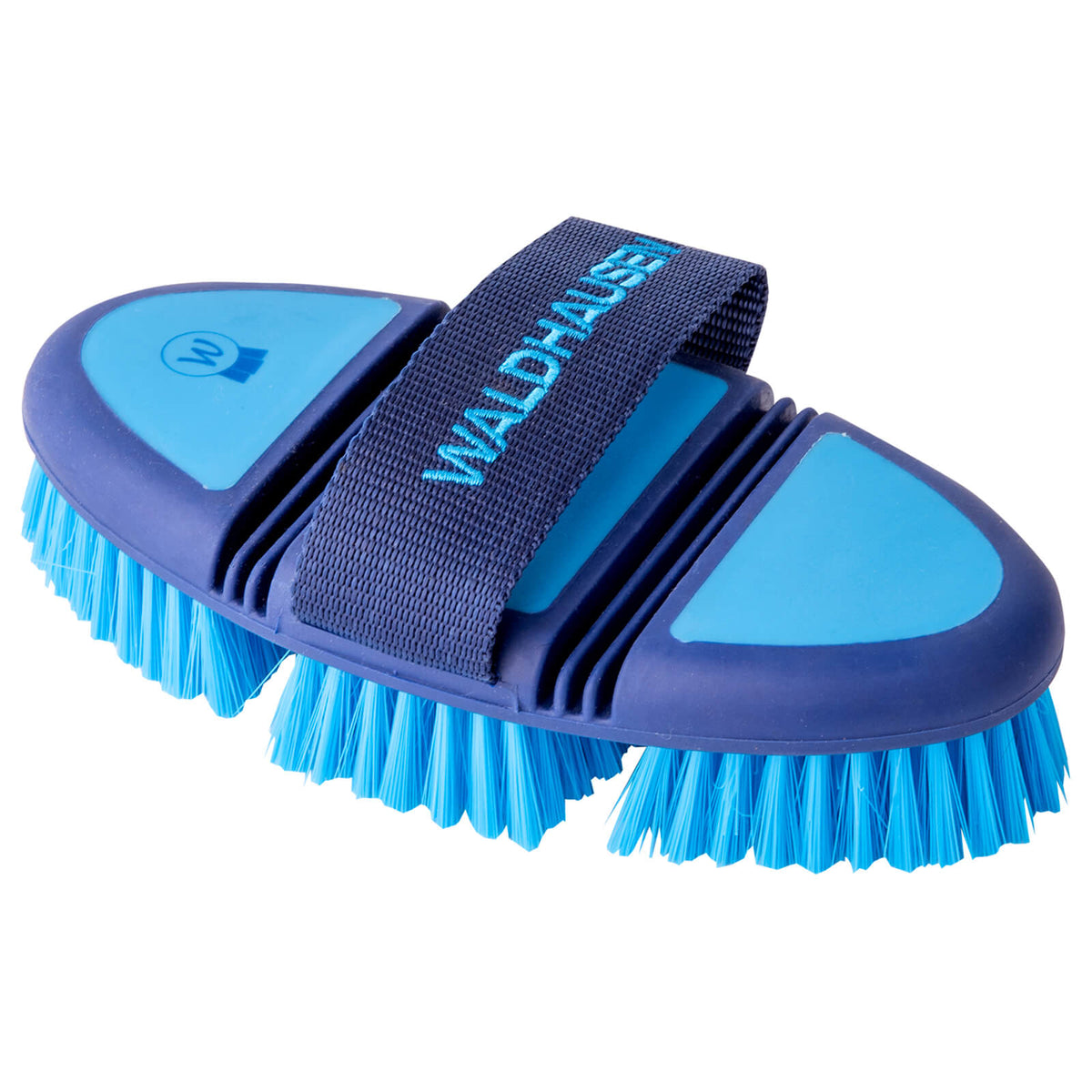 Kardätsche Flex von Waldhausen, Azurblau/Blau, Produkt allein auf weißem Hintergrund.