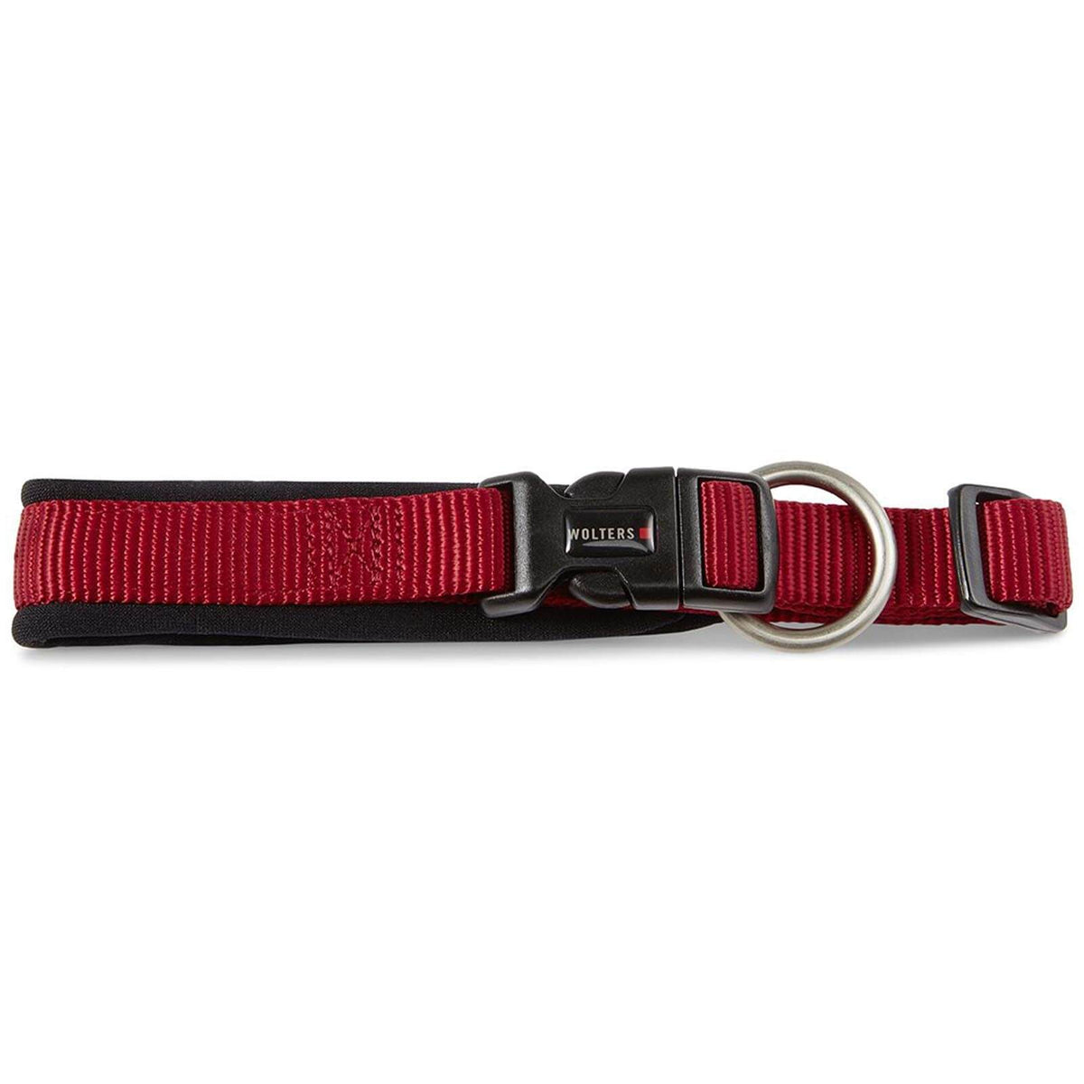 Halsband Professional Comfort Hundehalsband, Rot/Schwarz, Produkt allein auf weißem Hintergrund.