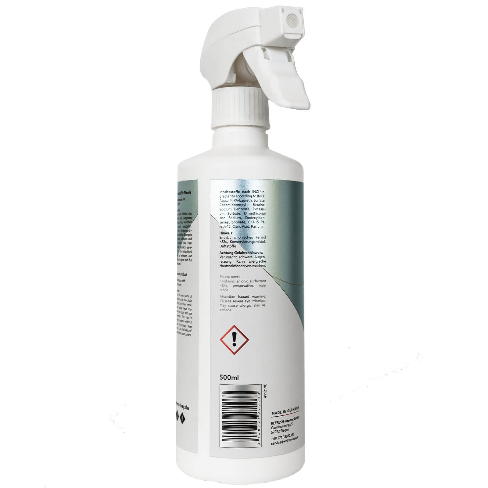Sprühshampoo An die Wäsche Coconut Paradise Pferdeshampoo
