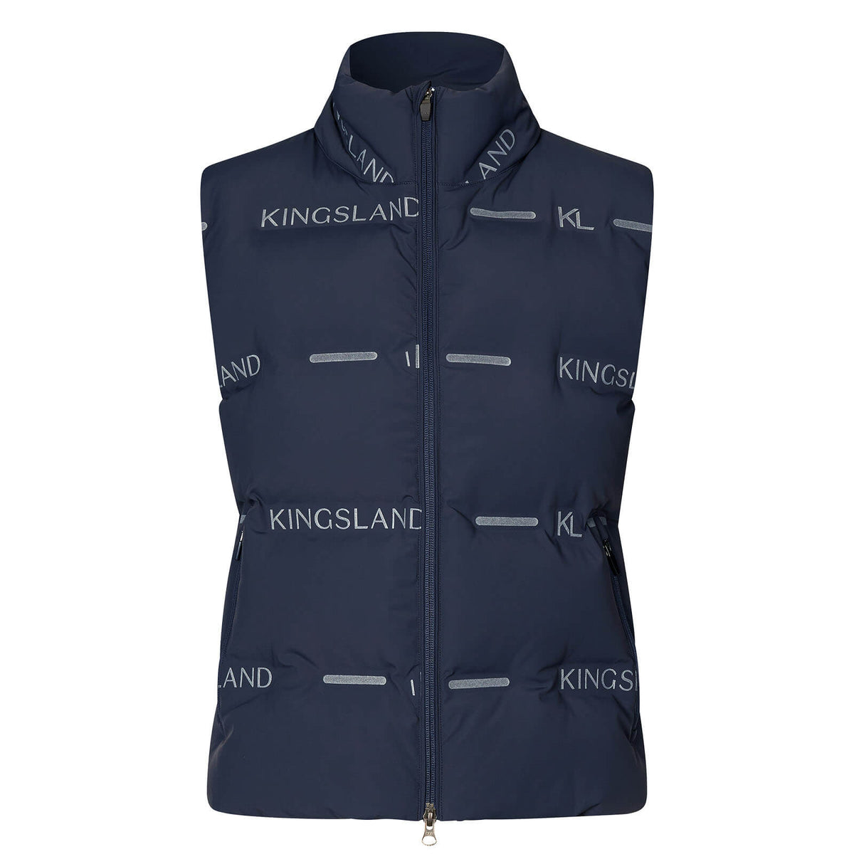 Kingsland Reflektierende Weste KLVarsin Unisex Reflective Vest HW 2024, Navy, Produkt allein auf weißem Hintergrund.