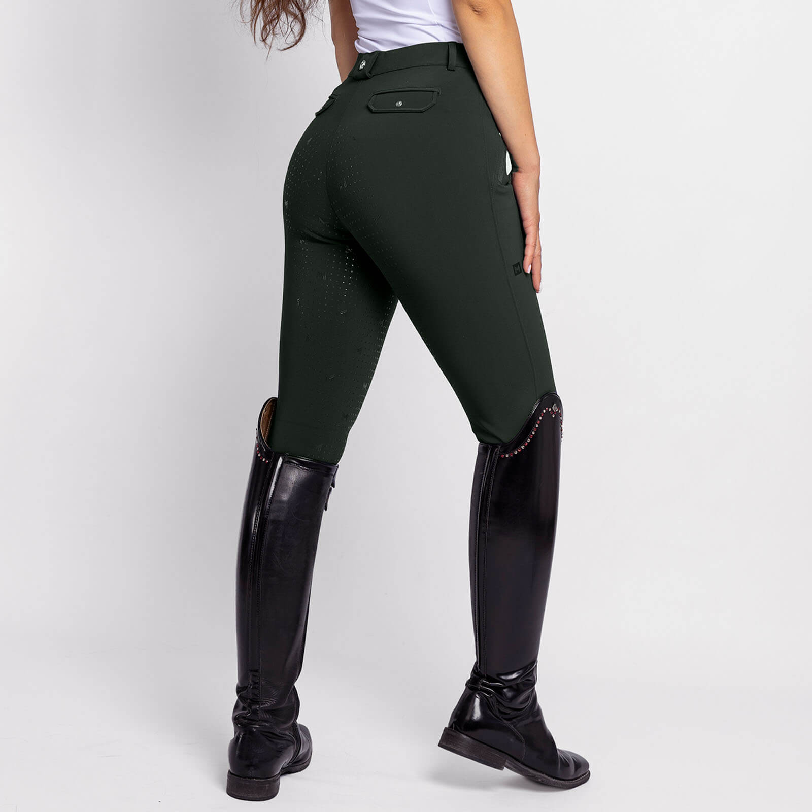 Reithose Damen Full-Grip Geo Damenreithose Vollbesatzreithose