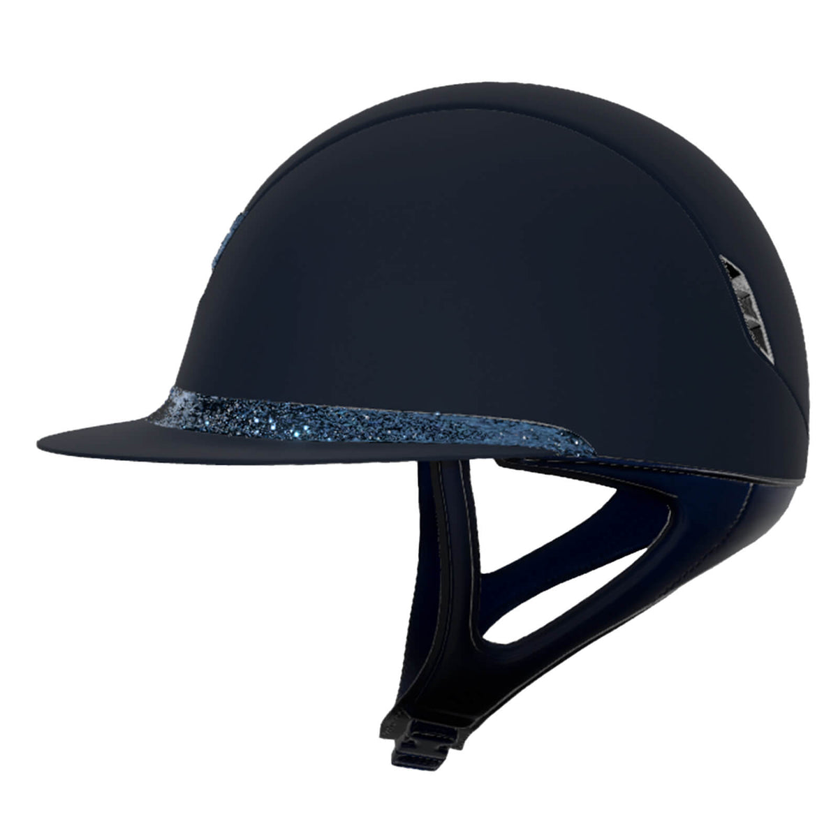 Reithelm Miss Shield 2.0 Blue Shadowmatt Top + Frontal Band CrFabric Trim + Blason Black Chrome