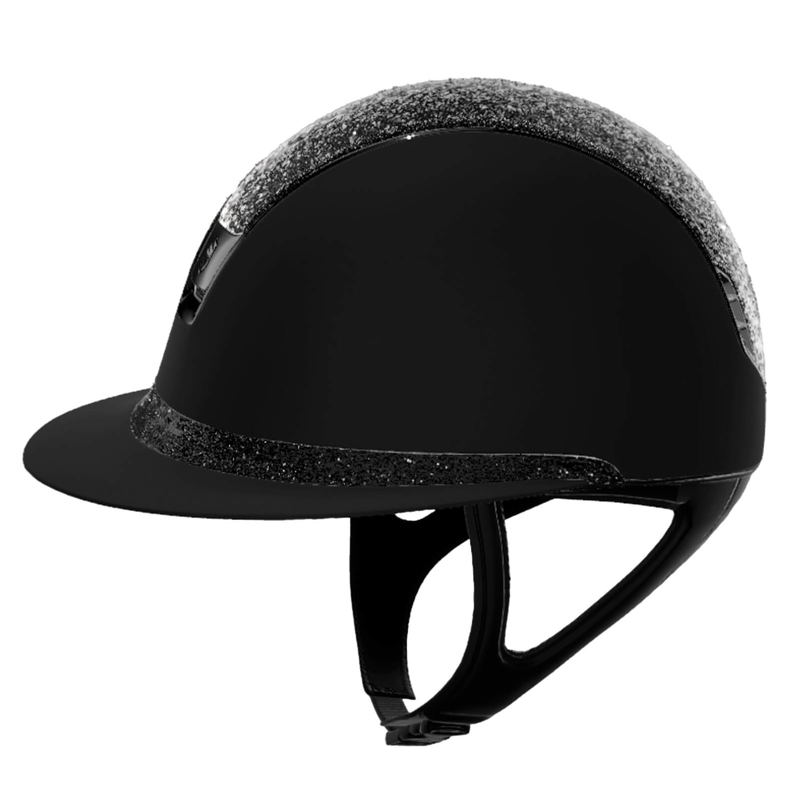Reithelm Miss Shield 2.0 Black Shadowmatt Top + Frontal Band CrFabric Trim + Blason Black Chrome