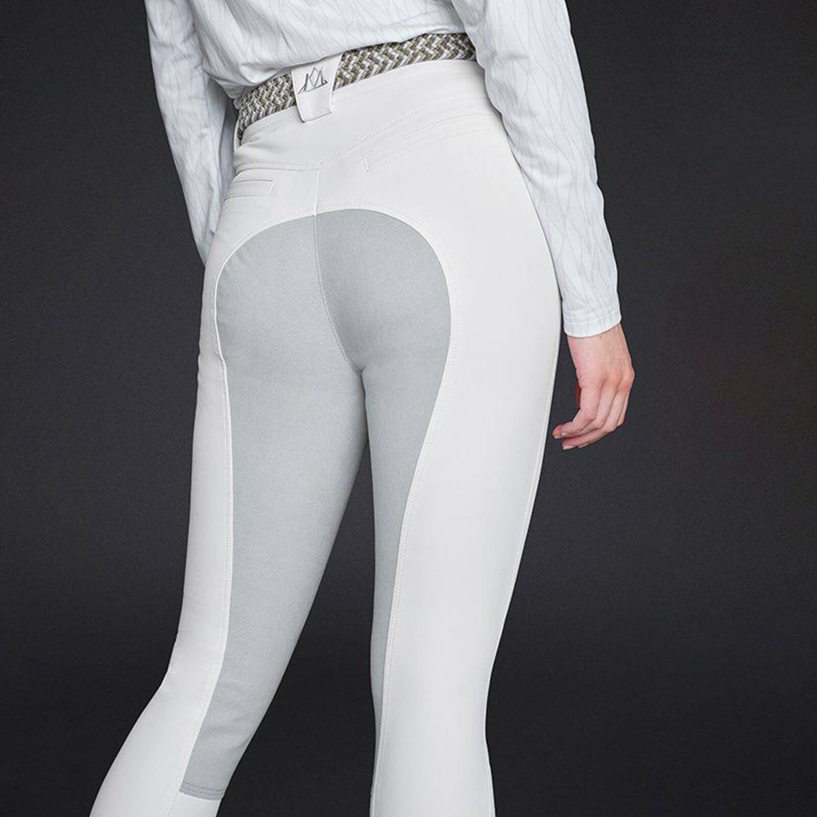 Reithose Damen Vollbesatz Diana Damenreithose Kunstlederbesatz