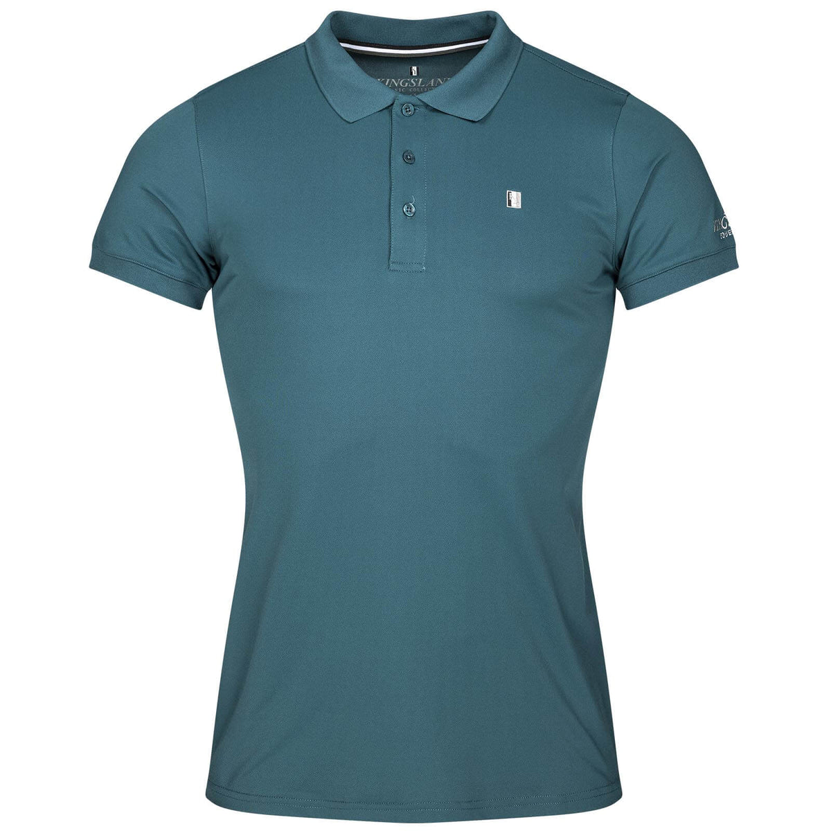 Kingsland Poloshirt Classic Limited Herren Funktionspoloshirt, Green Deep Teal, Produkt allein.