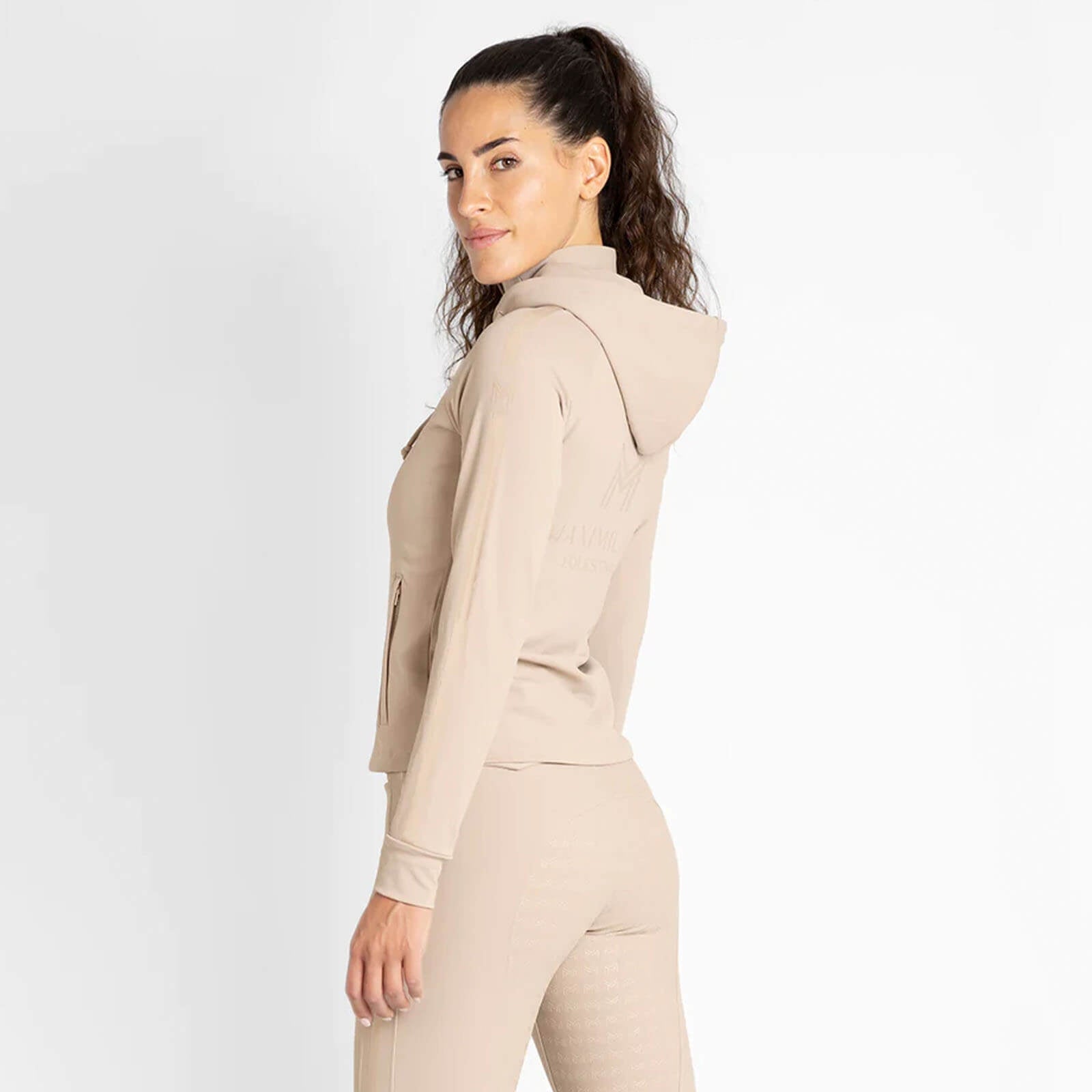 Hoodie Damen Reflection Zip Kapuzenpullover