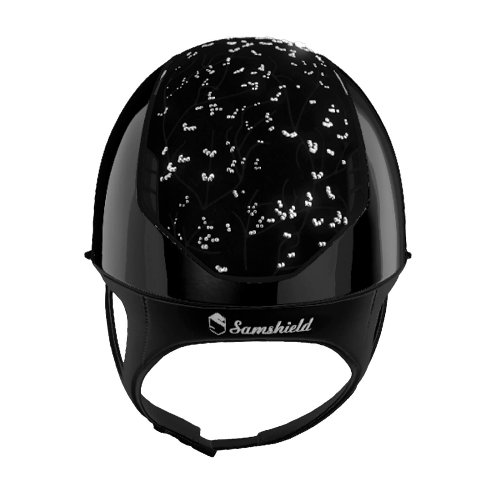 Reithelm 2.0 Black Shadowglossy Top Crystal Leaf Trim + Blason Matt Black
