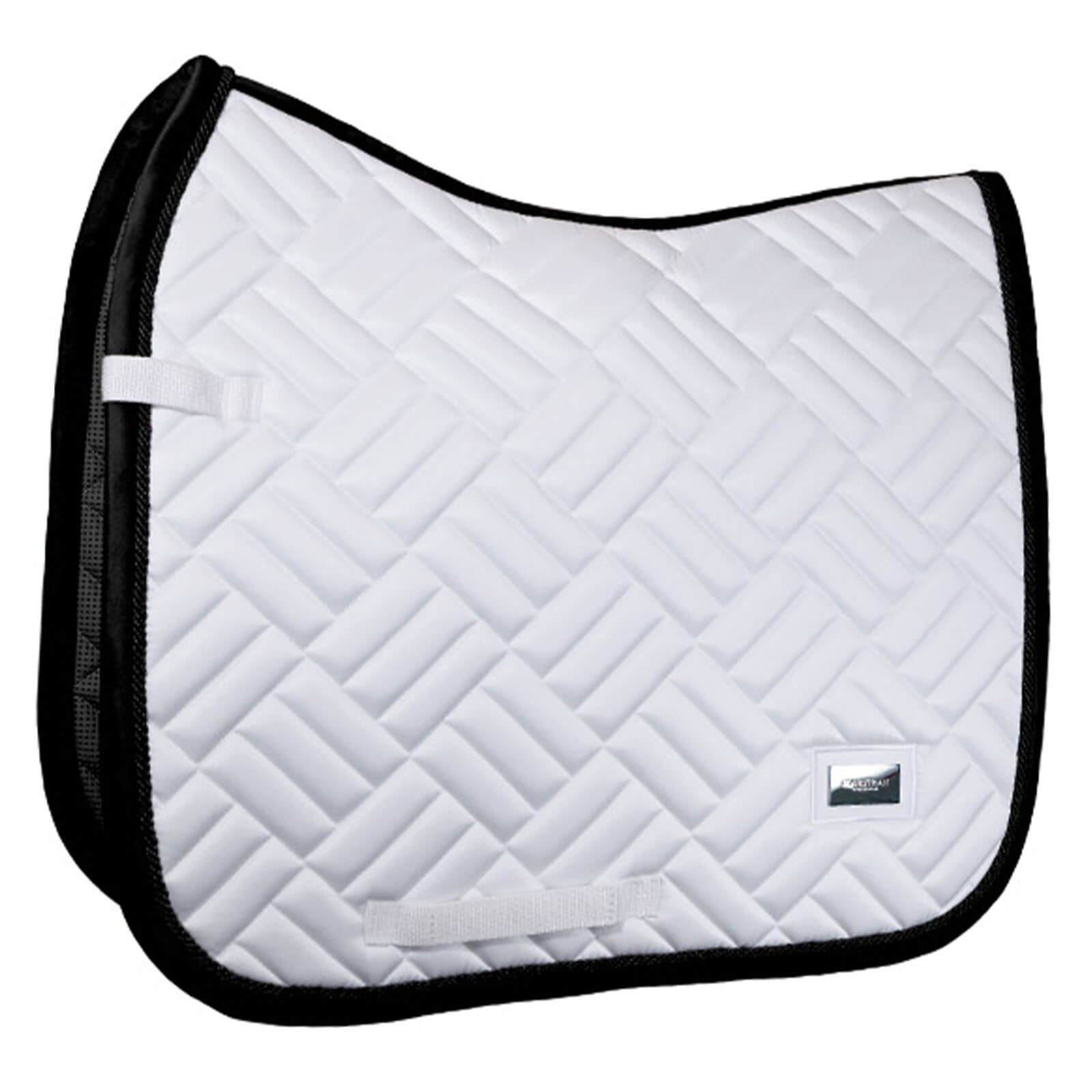 Equestrian Stockholm Schabracke Dressur Modern White Black Edition Dressurschabracke, White Black Edition, Produkt allein.