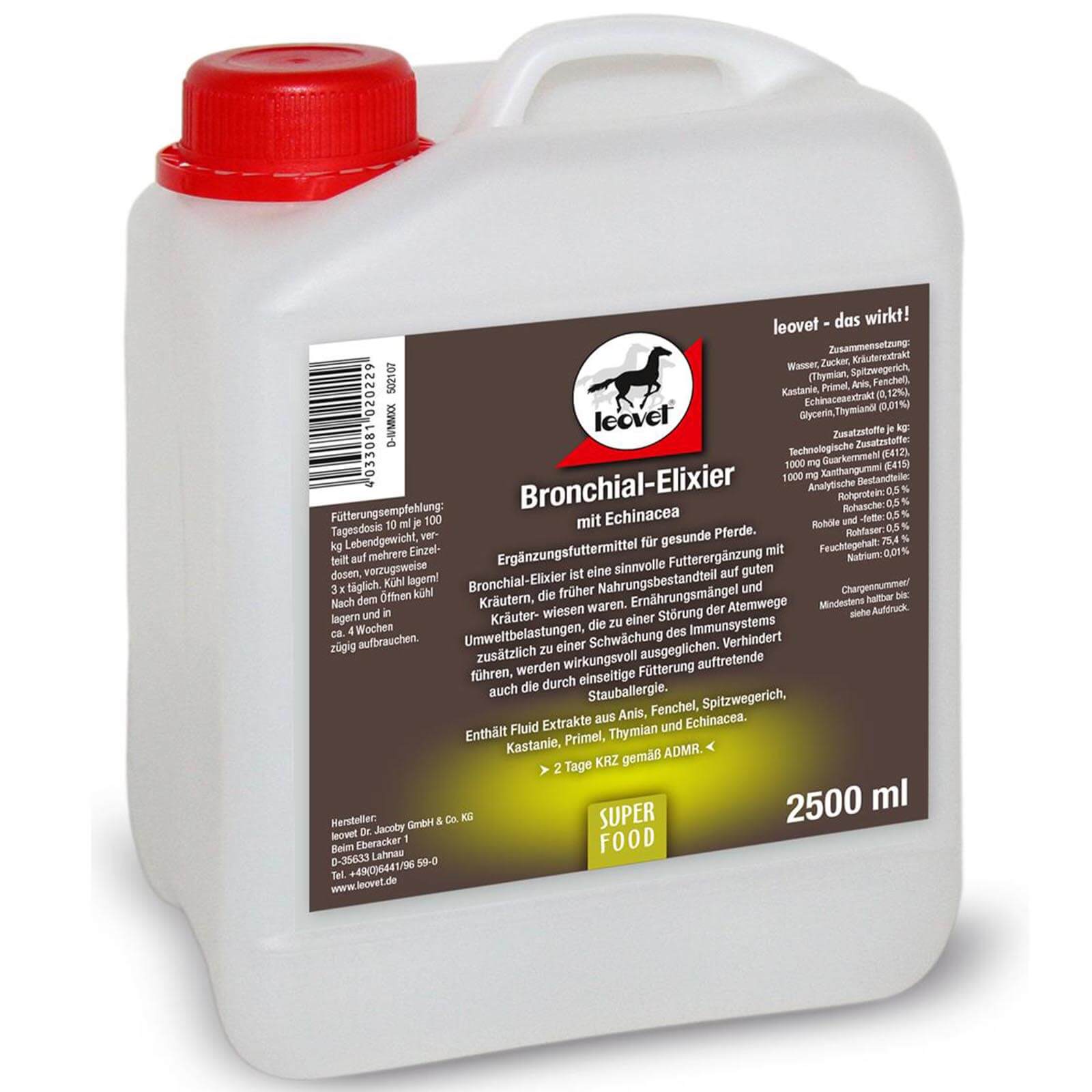 Bronchial-Elixier Zusatzfutter Atemwege Ergänzungsfuttermittel