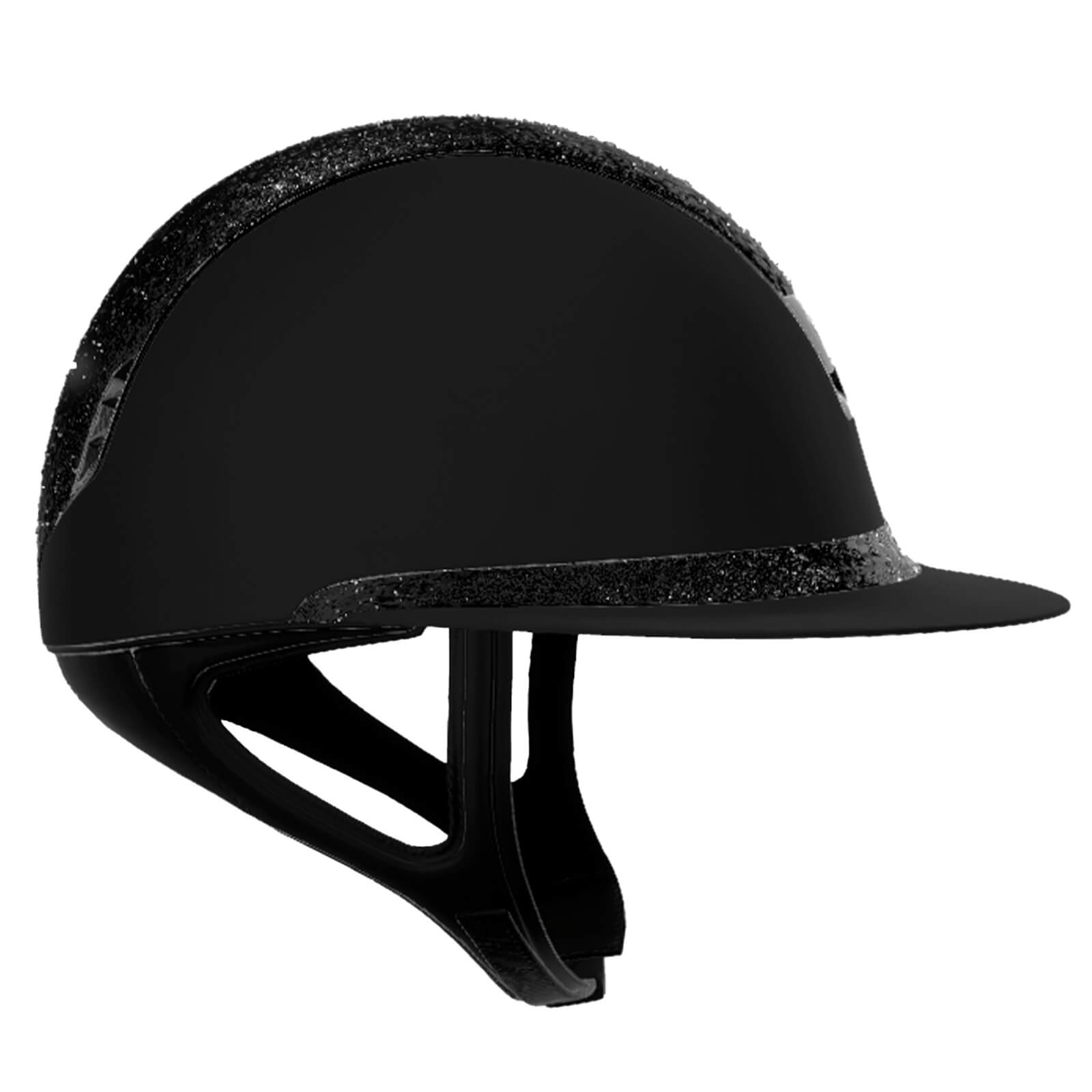Reithelm Miss Shield 2.0 Black Shadowmatt Top + Frontal Band CrFabric Trim + Blason Black Chrome