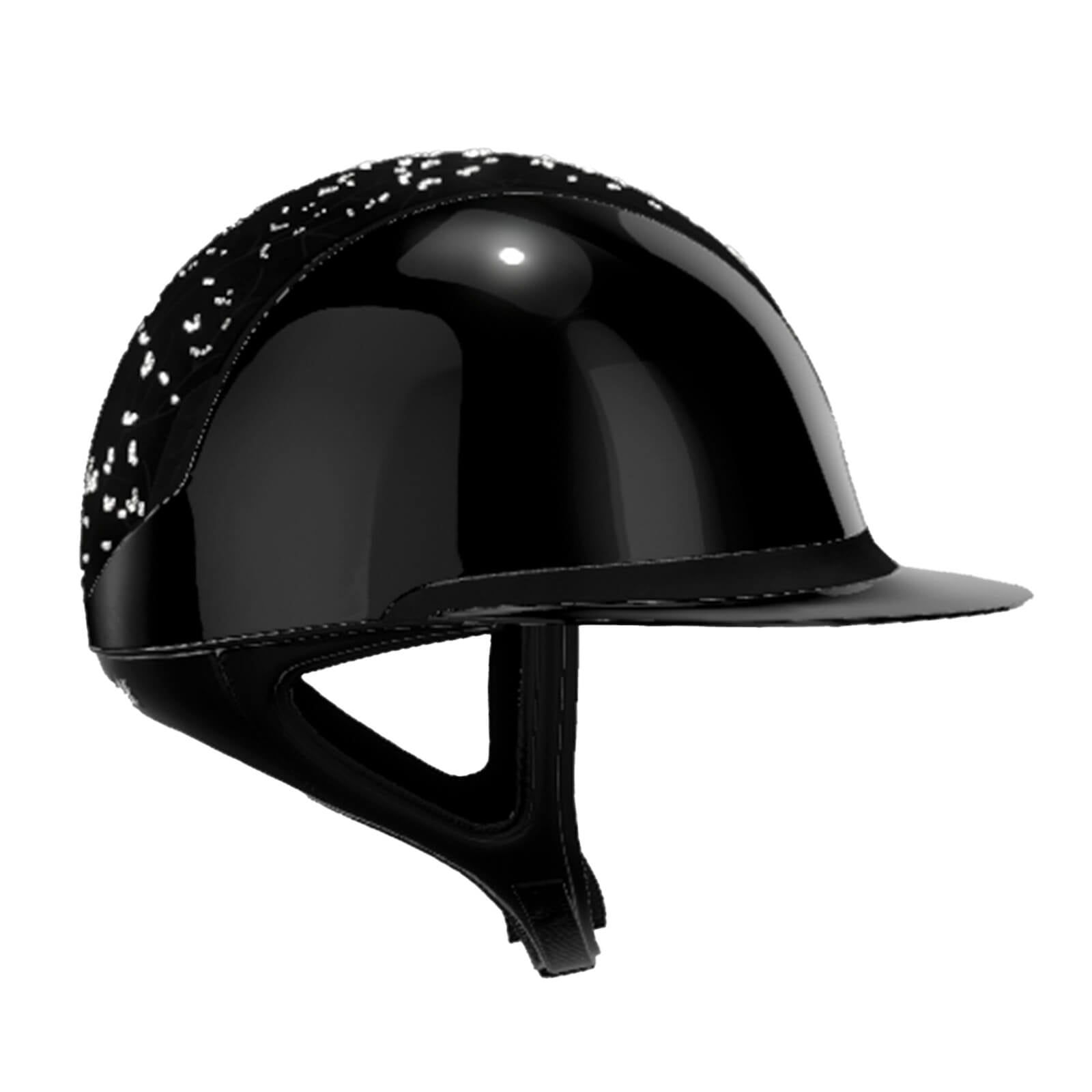 Reithelm 2.0 Black Shadowglossy Top Crystal Leaf Trim + Blason Matt Black