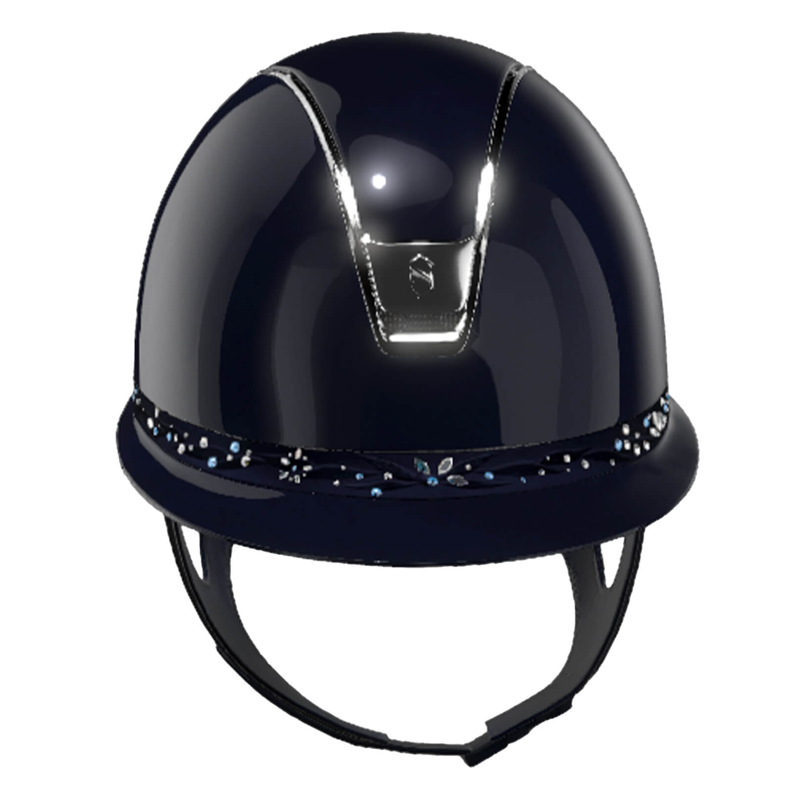 Reithelm Miss Shield 2.0 Blue SG Top SG Frontal Band Flower Swarovski Jewelry Trim + Blason Chrome