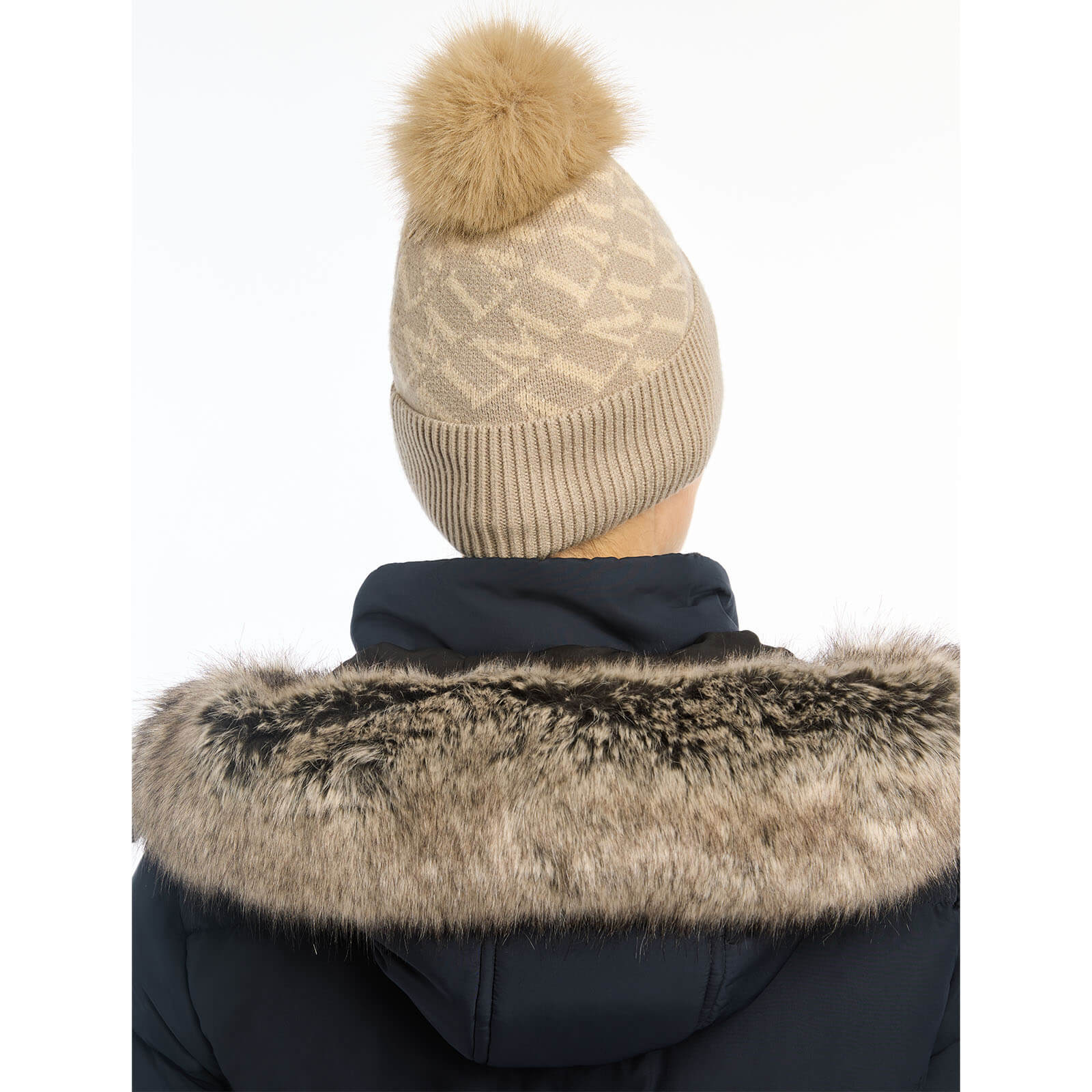 Mütze Damen LM Beanie HW 2024 Bommelmütze