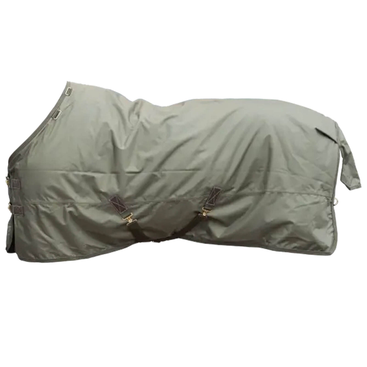 Outdoordecke 160g All Weather Waterproof Pro Weidedecke, Khaki, Produkt allein auf weißem Hintergrund.