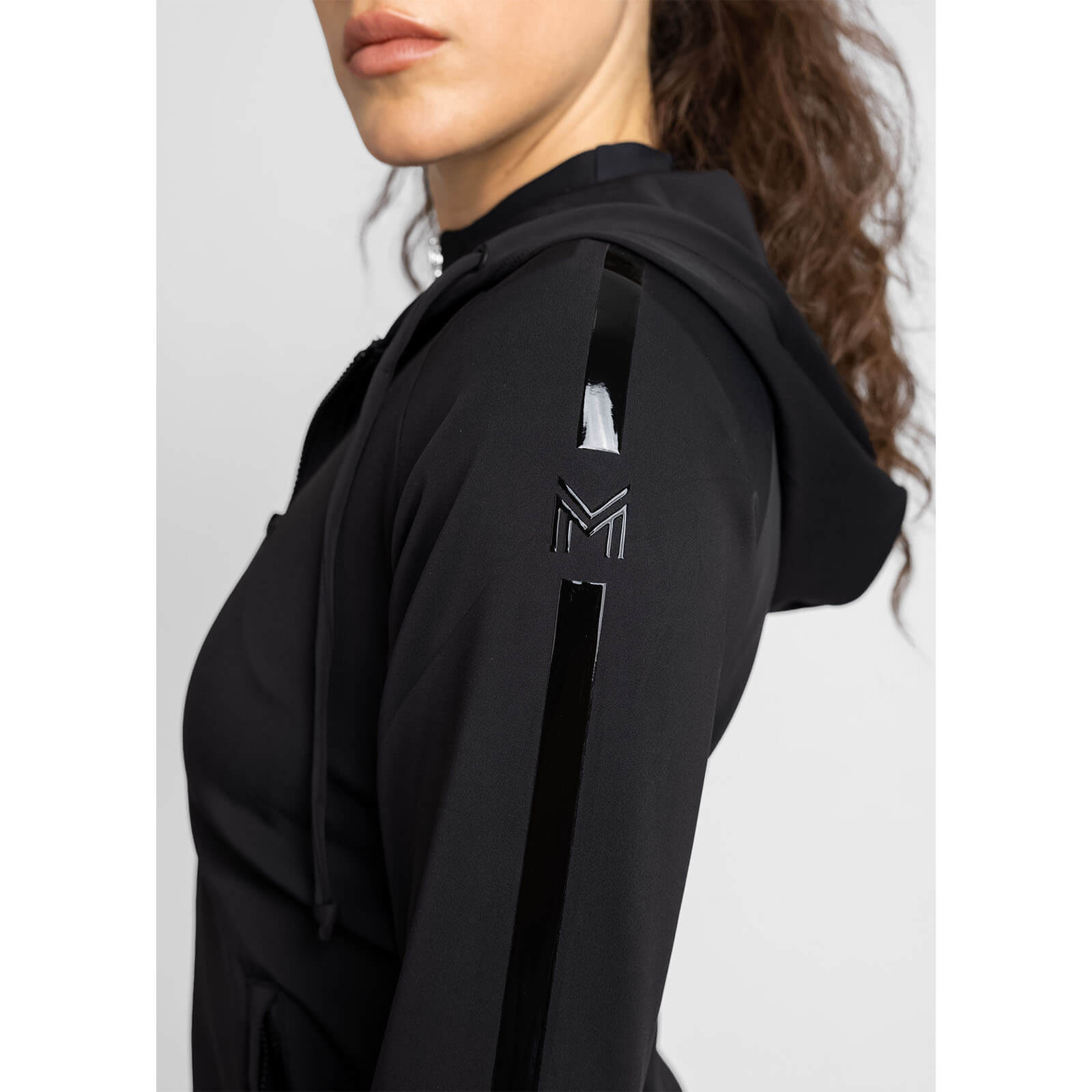 Hoodie Damen Reflection Zip Kapuzenpullover