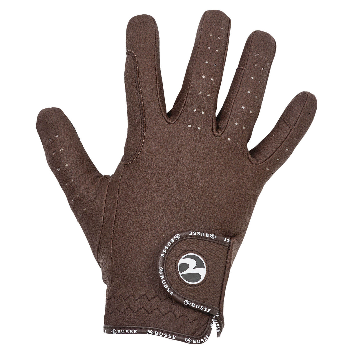 BUSSE Reithandschuhe Unisex Casual GP Ganzjahreshandschuh, Braun, Produkt allein auf weißem Hintergrund.
