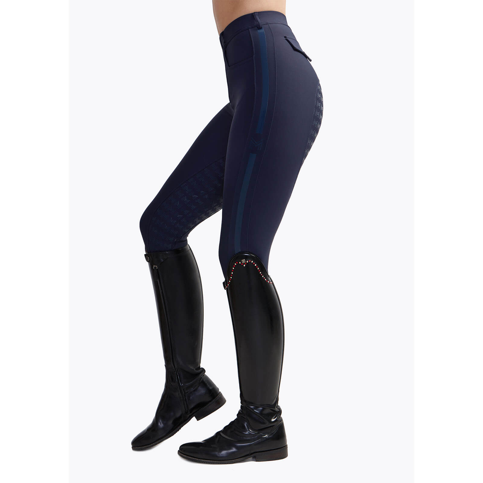 Reithose Damen Reflection Full Grip Breeches Vollbesatz Damenreithose