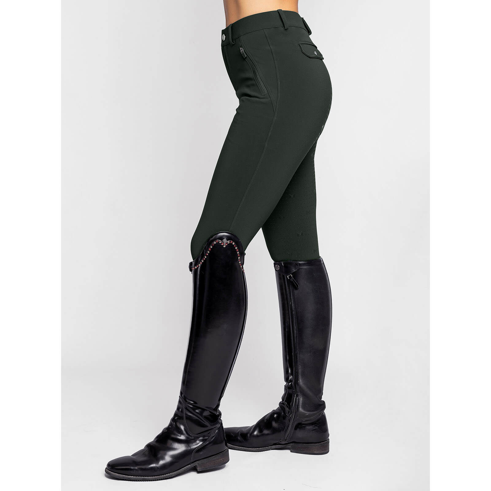 Reithose Damen Full-Grip Geo Damenreithose Vollbesatzreithose