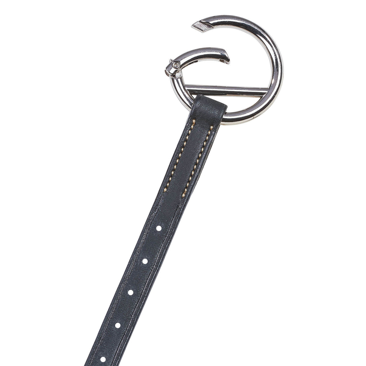 Martingal Take-Off Line AM, schwarz, Detailaufnahme mit Snap-Karabiner.