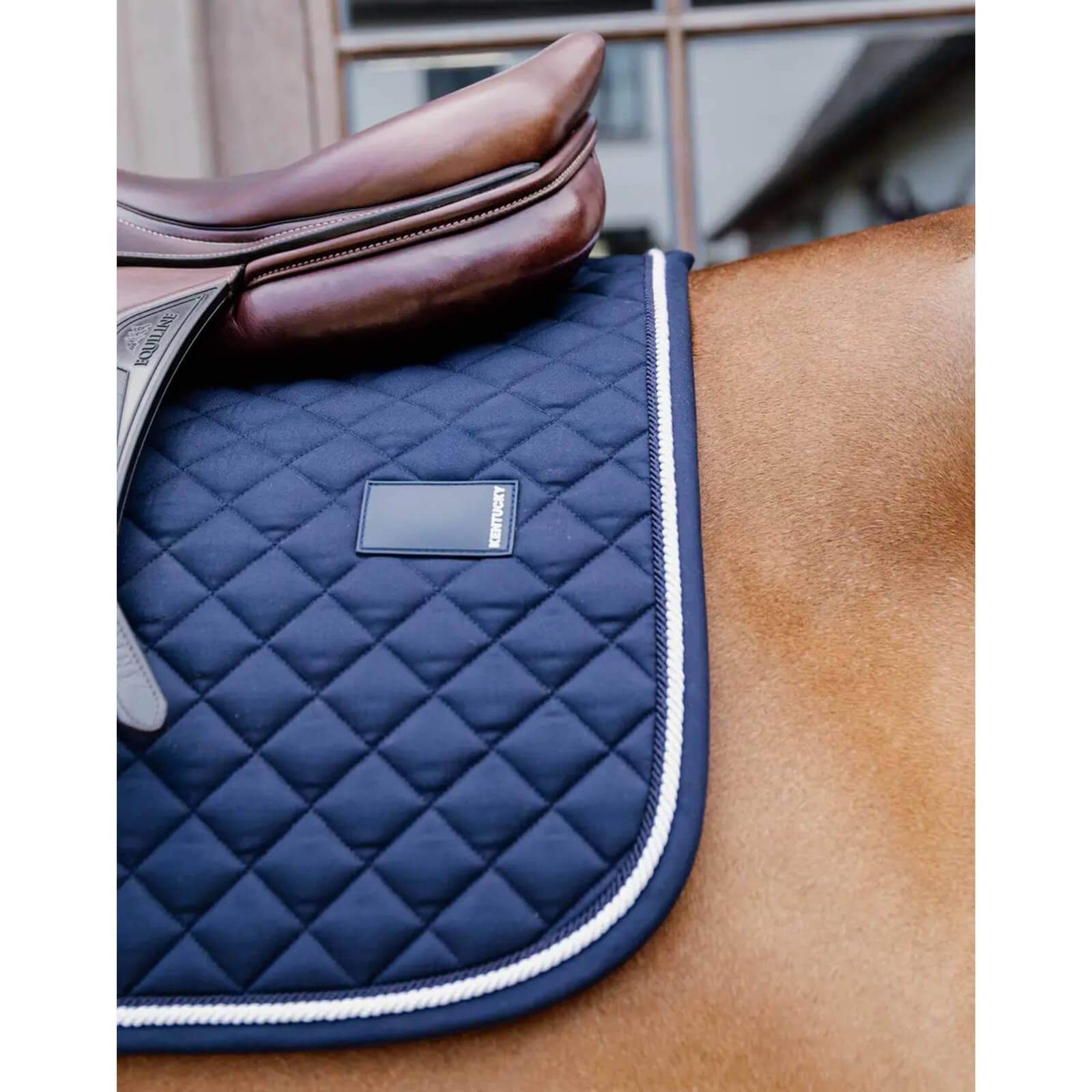 Springschabracke Saddle Pad Diamond Rope Jumping Schabracke