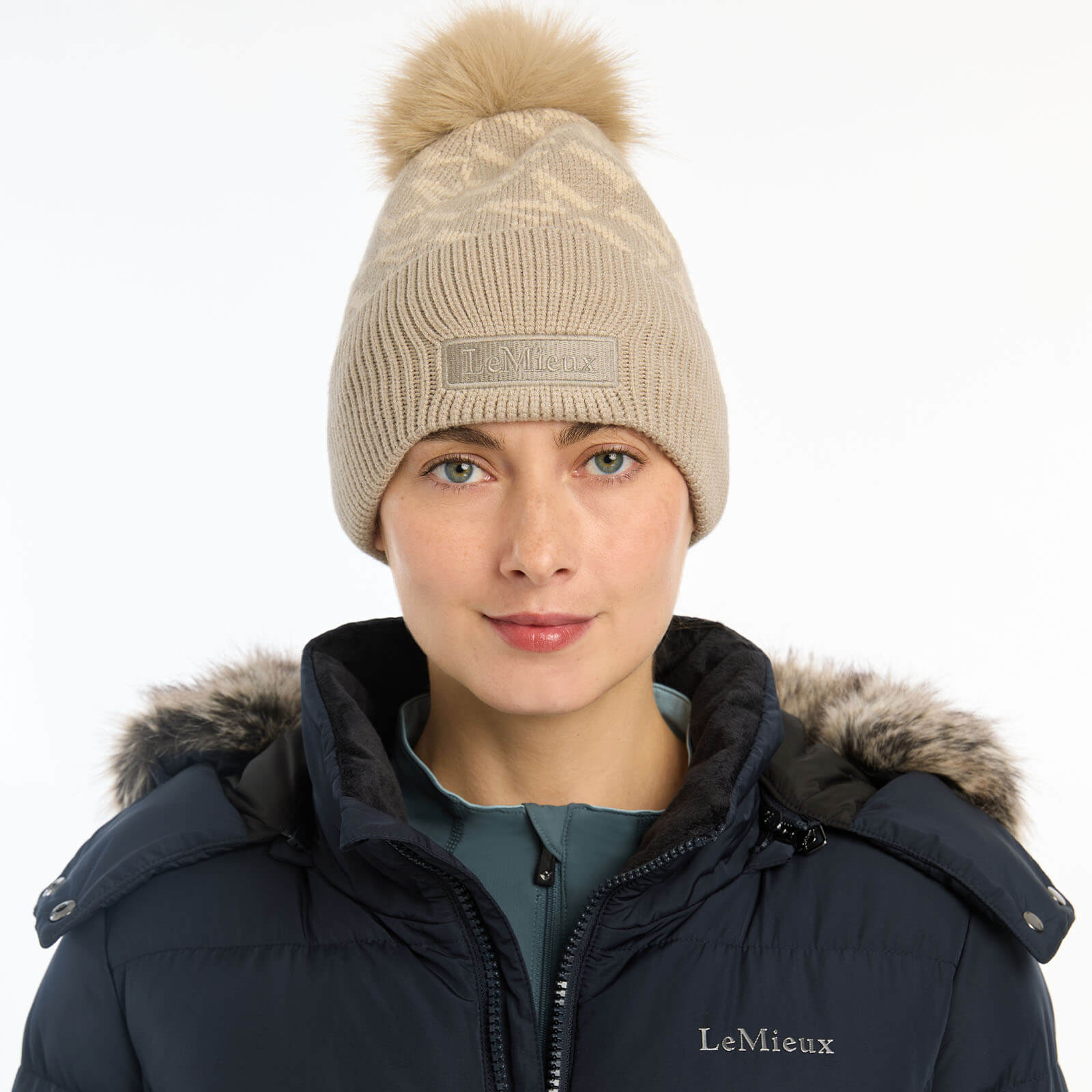 Mütze Damen LM Beanie HW 2024 Bommelmütze