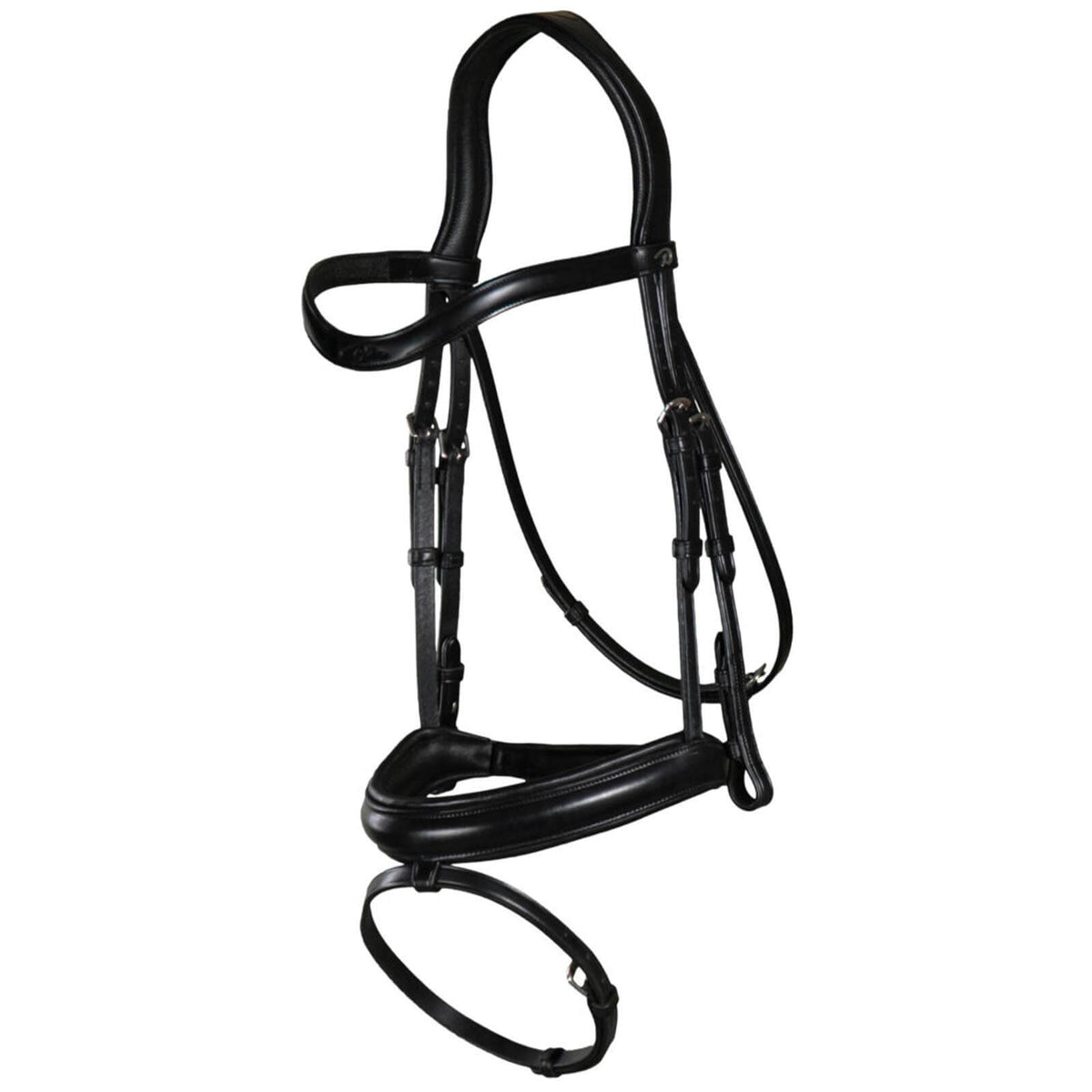 Trense mit kombiniertem Reithalfter aus Mattleder New English Collection Trensenzaum