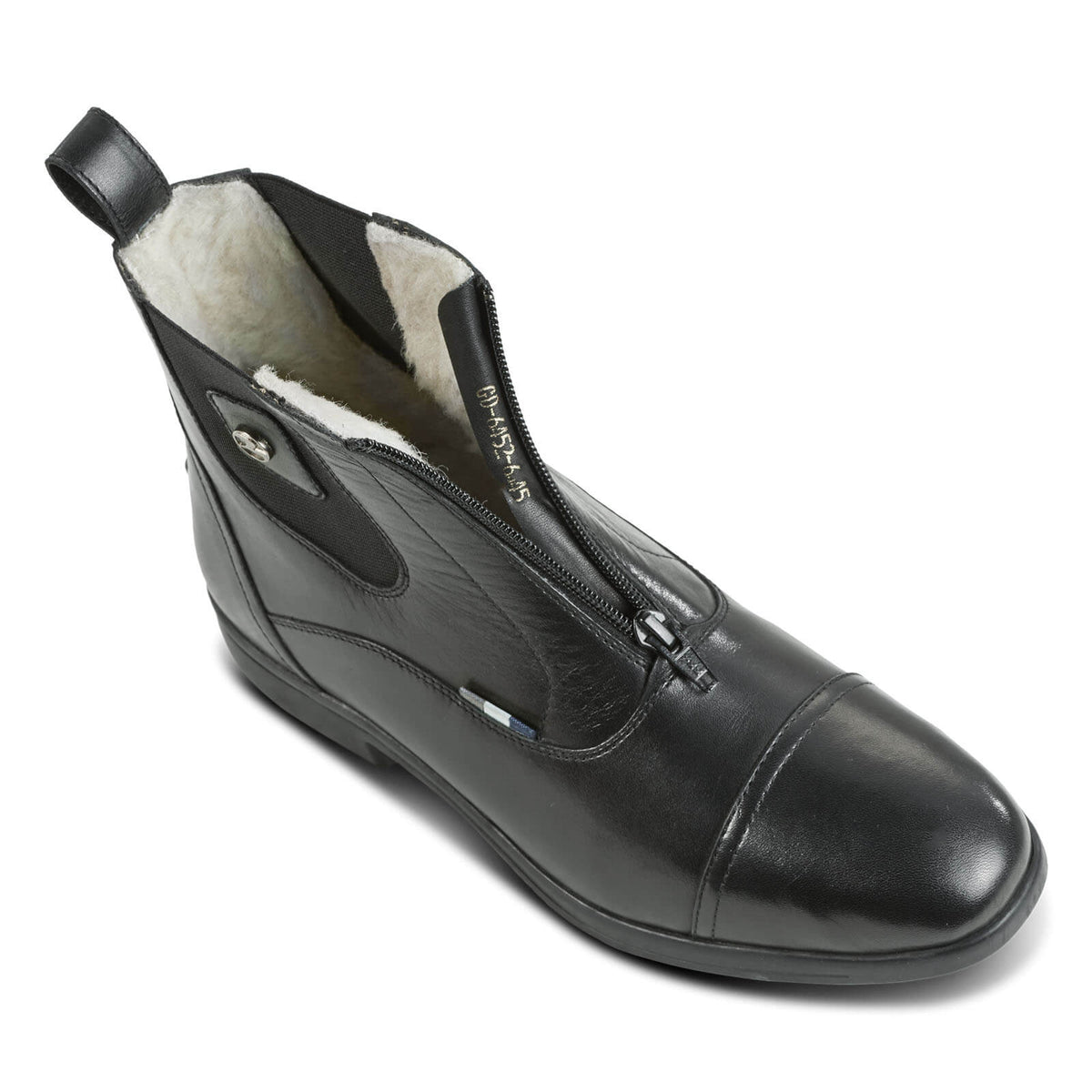 Stiefelette Jodhpur Antony Pure Wool Jodhpurstiefelette, Schwarz, Produkt allein auf weißem Hintergrund.