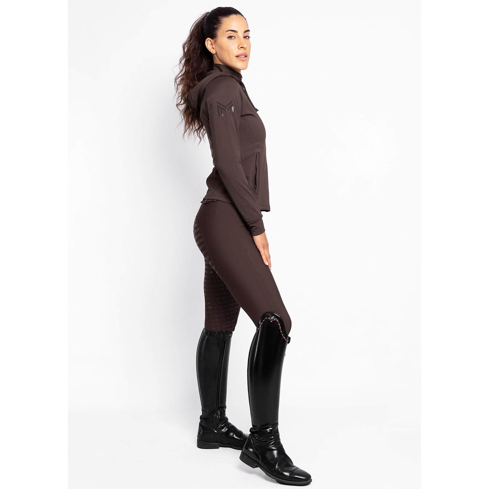 Hoodie Damen Reflection Zip Kapuzenpullover