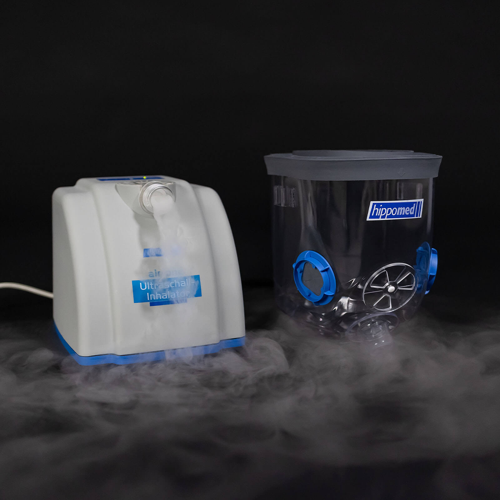 Ultraschall-Inhalator inklusive Warmblutmaske AirOne Pferdeinhalator