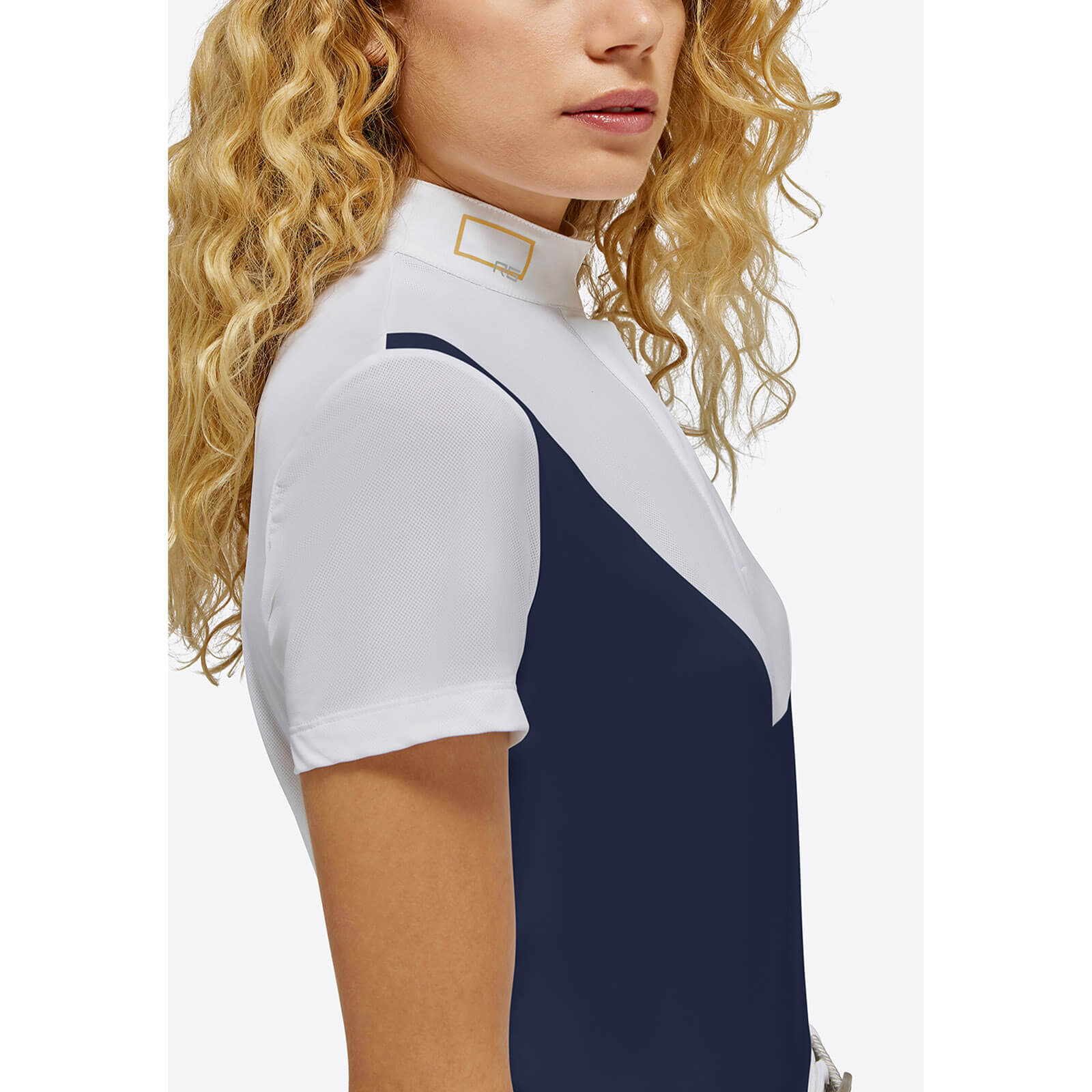 Turniershirt Damen RG Jersey S/S Competition Button Polo Shirt Kurzarm