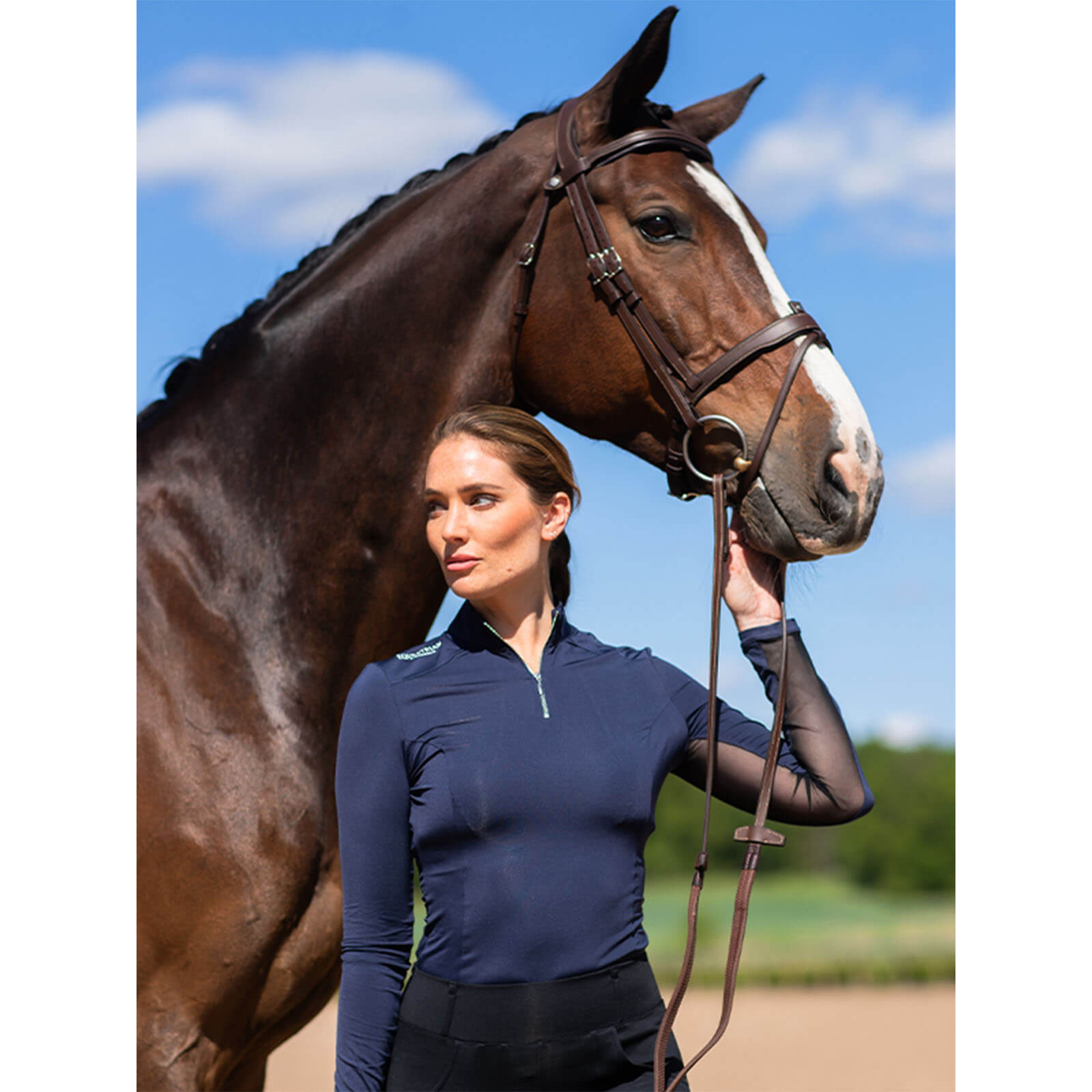 Baselayer Damen Air Breeze Midnight Blue Longsleeve