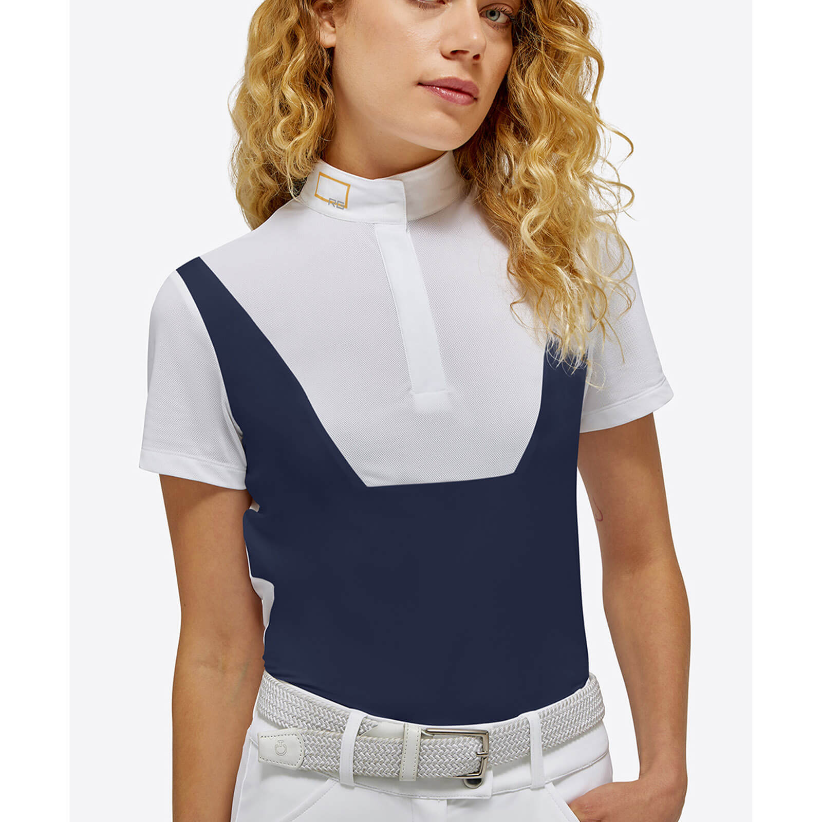 Turniershirt Damen RG Jersey S/S Competition Button Polo Shirt Kurzarm