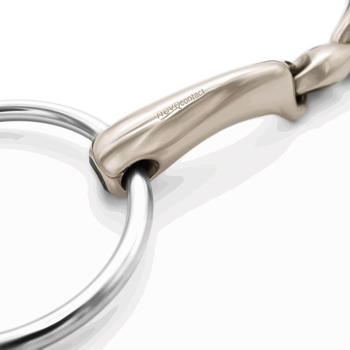 Wassertrense Doppelt Gebrochen Novocontact 14 mm SENSOGAN®, Detailaufnahme auf weißem Hintergrund.