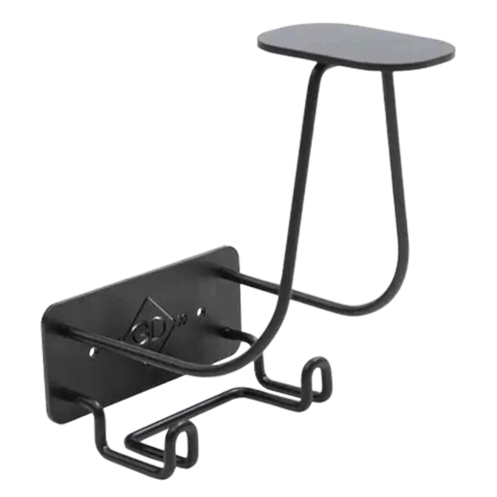 Reithelmhalter Stahl mit Haken