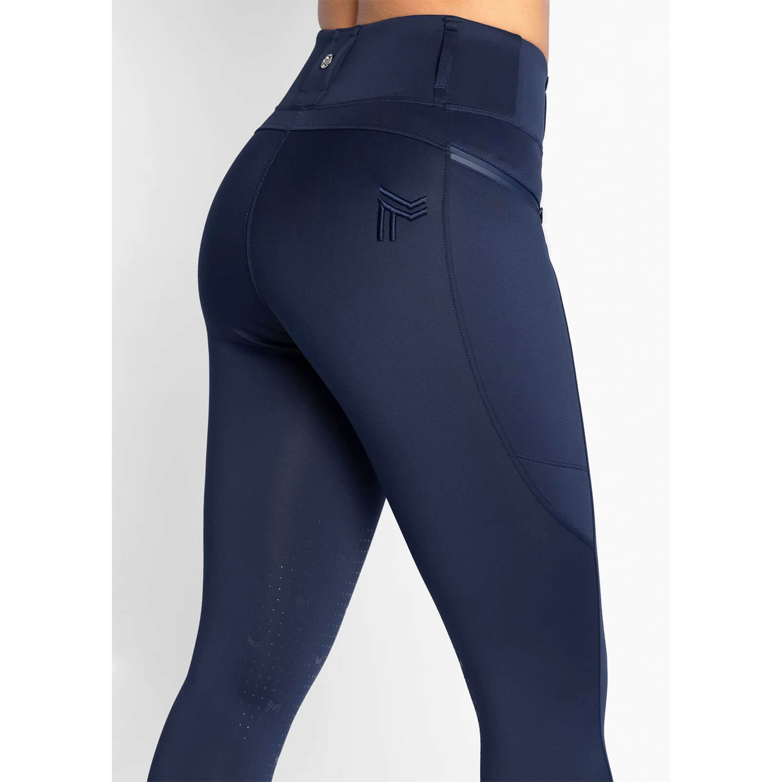 Reitleggings Damen Full-Grip Studio Damenreitleggings