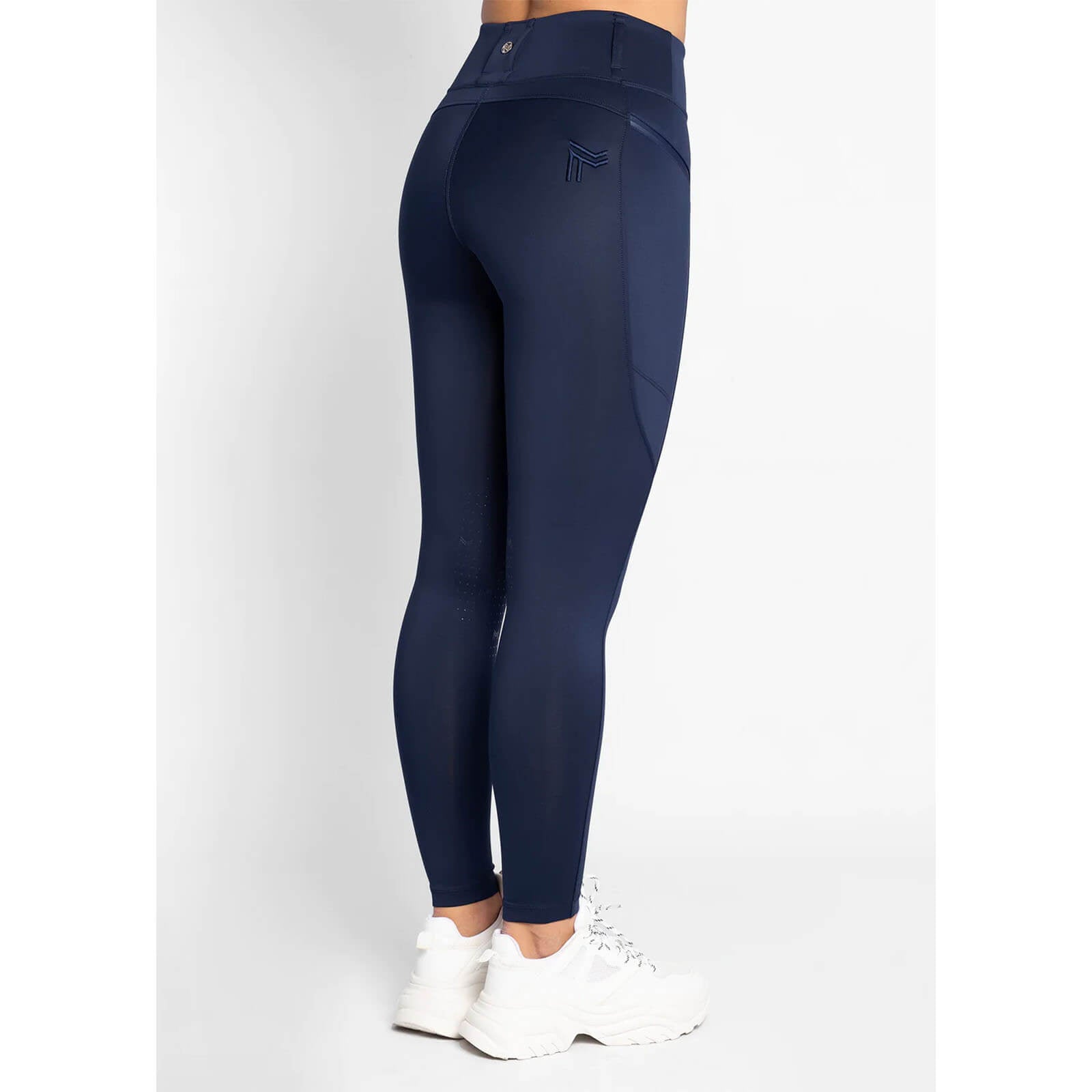 Reitleggings Damen Full-Grip Studio Damenreitleggings