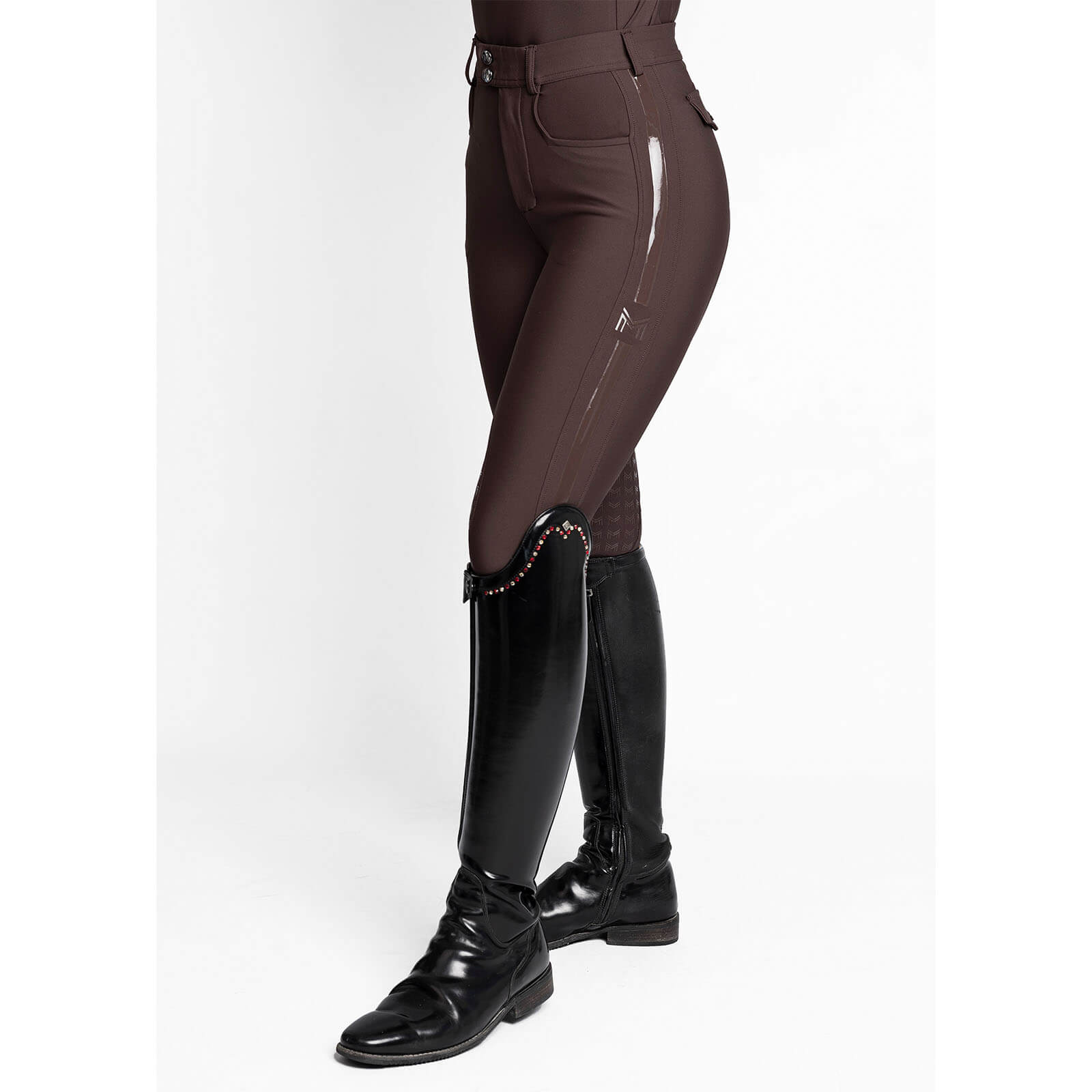 Reithose Damen Reflection Full Grip Breeches Vollbesatz Damenreithose
