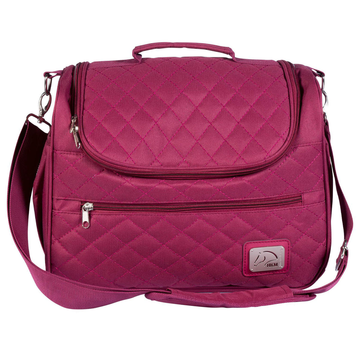 HKM Putztasche Berry Putzbox, Weinrot, Produkt allein auf weißem Hintergrund.