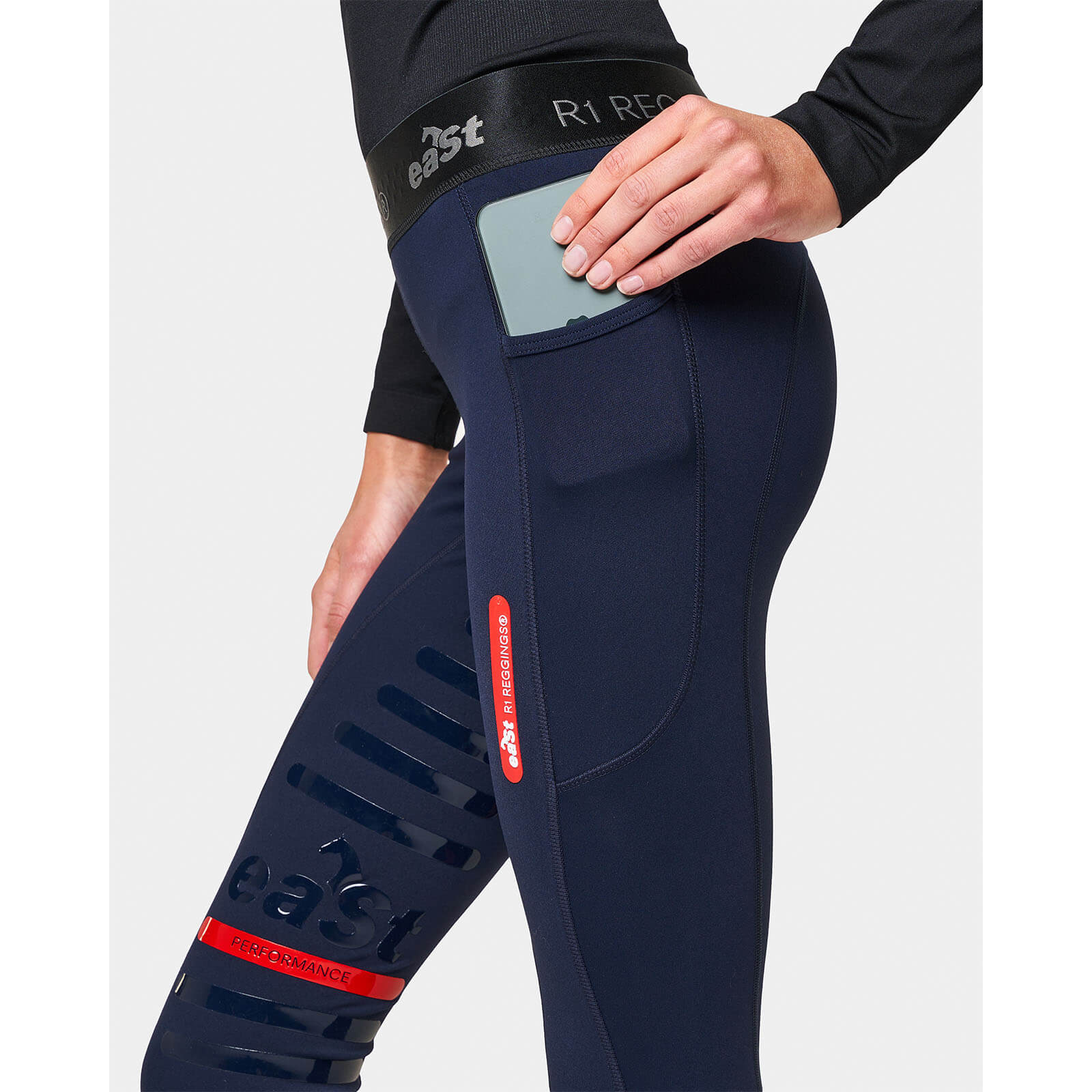 Reitleggings Damen Reggings R1 Damenreitleggings