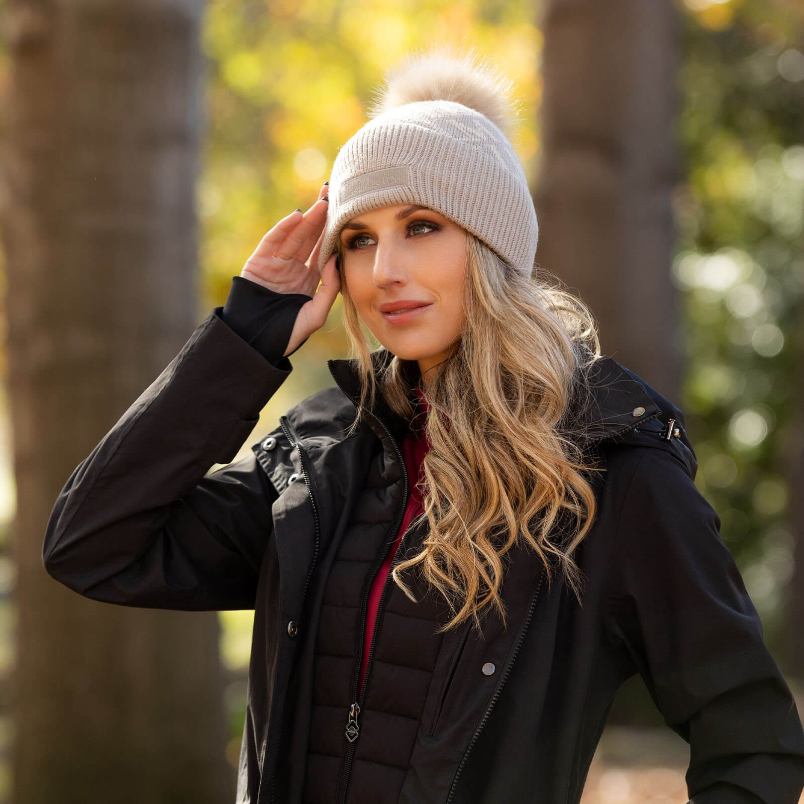Mütze Damen LM Beanie HW 2024 Bommelmütze