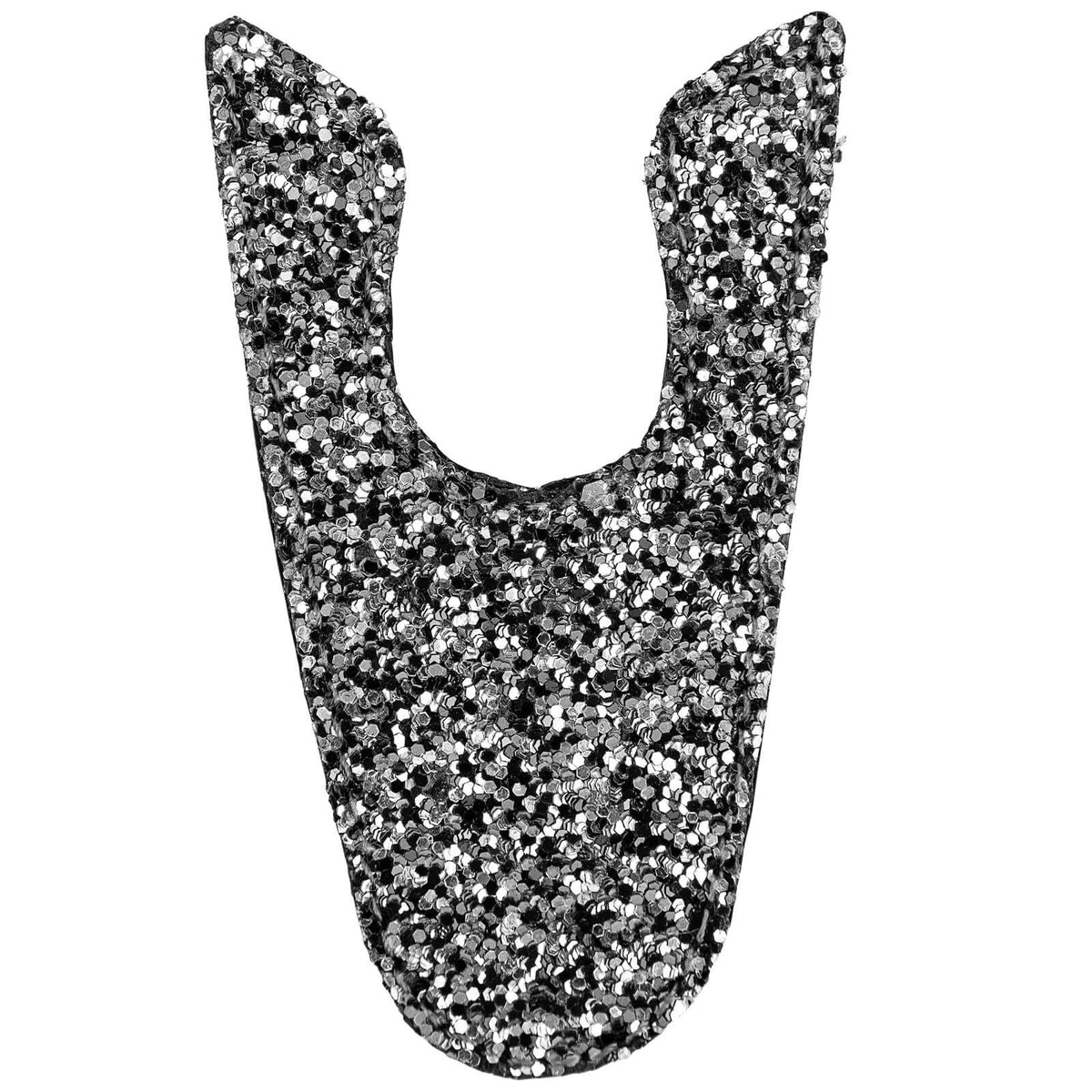 Black Silver Glitter
