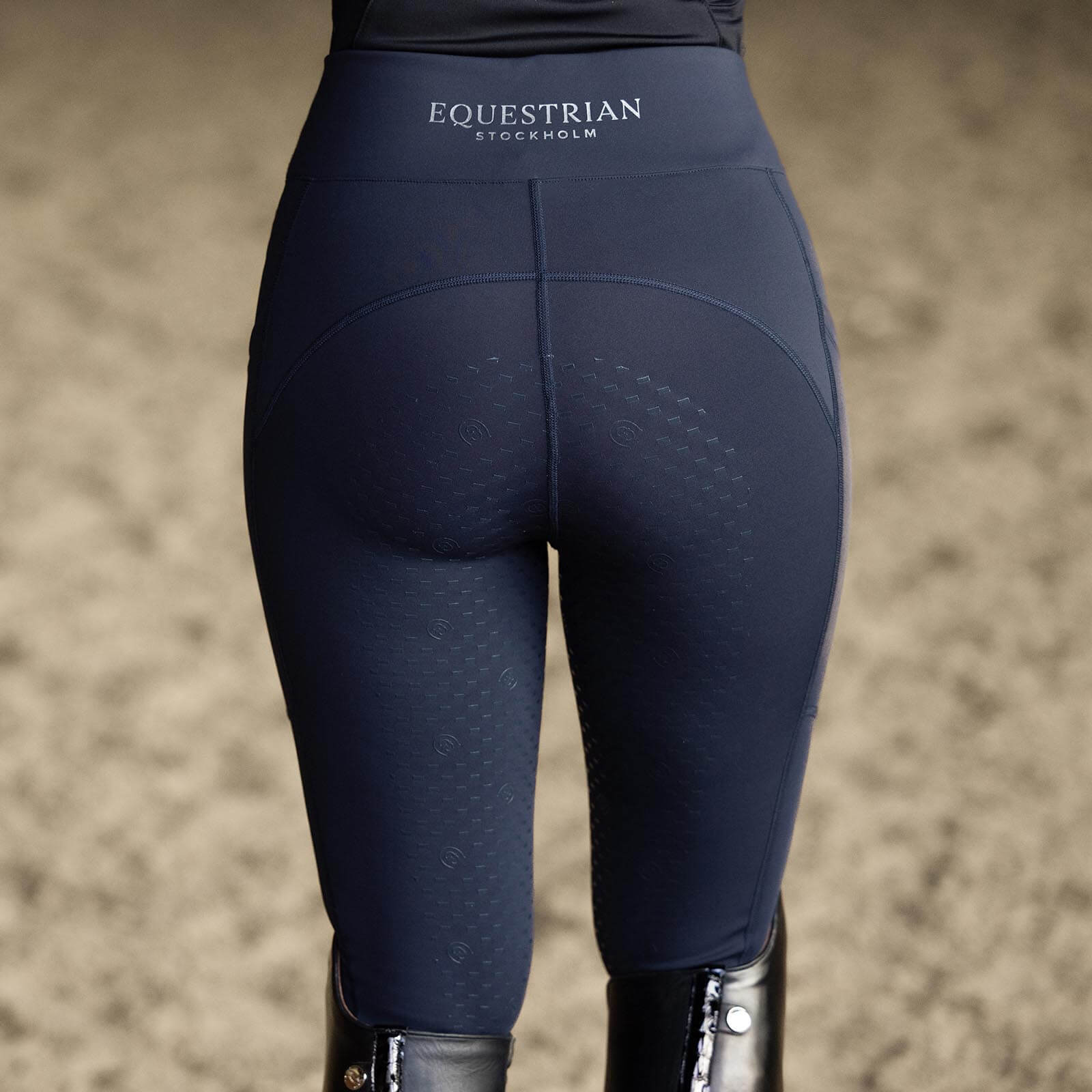 Reitleggings Damen Full-Grip Movement Vollbesatz Damenreitleggings