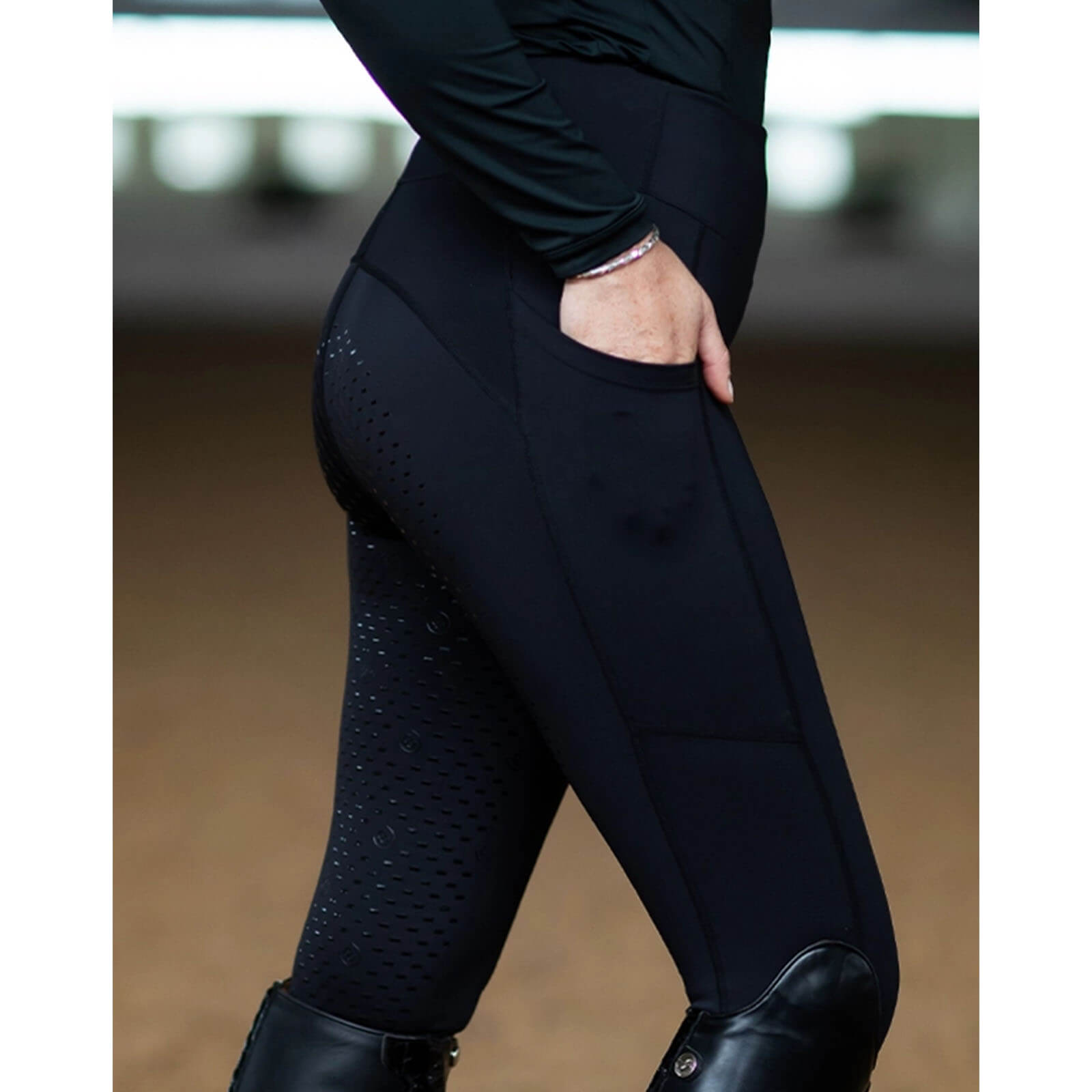 Reitleggings Damen Full-Grip Movement Dressur HW 2023 Reithose