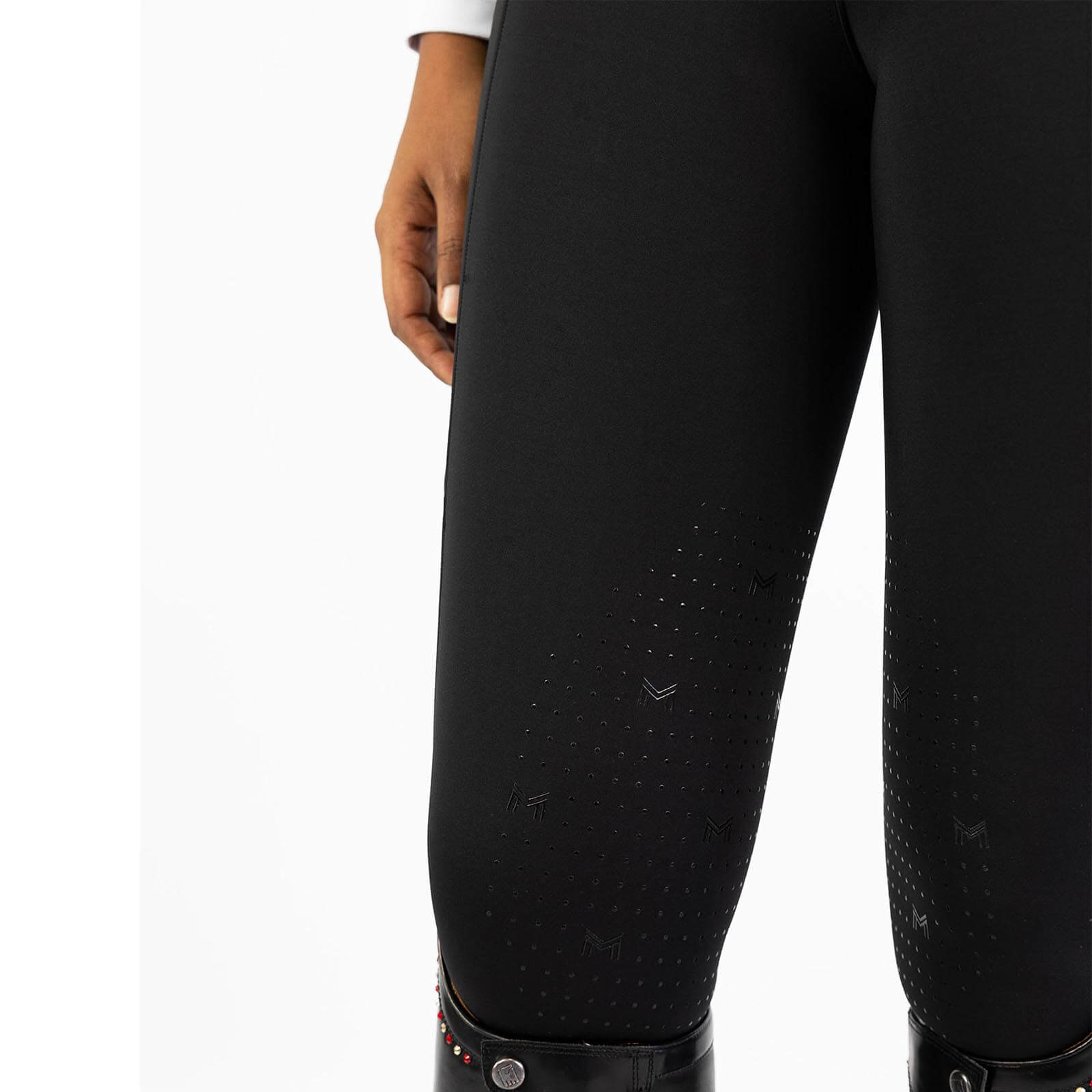 Reitleggings Damen Knee-Grip Studio Damenreitleggings