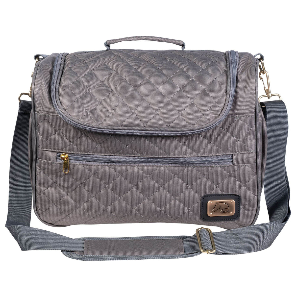 Putztasche Berry Putzbox, Goldgelb/Taupe, Produkt allein auf weißem Hintergrund.