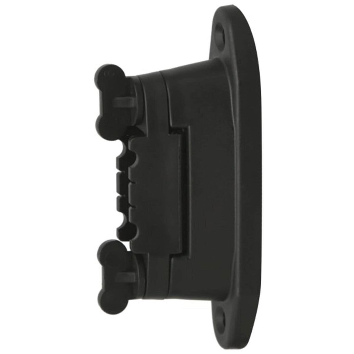 Eck-/Streckenisolator Premium, Schwarz, Produkt allein auf weißem Hintergrund.