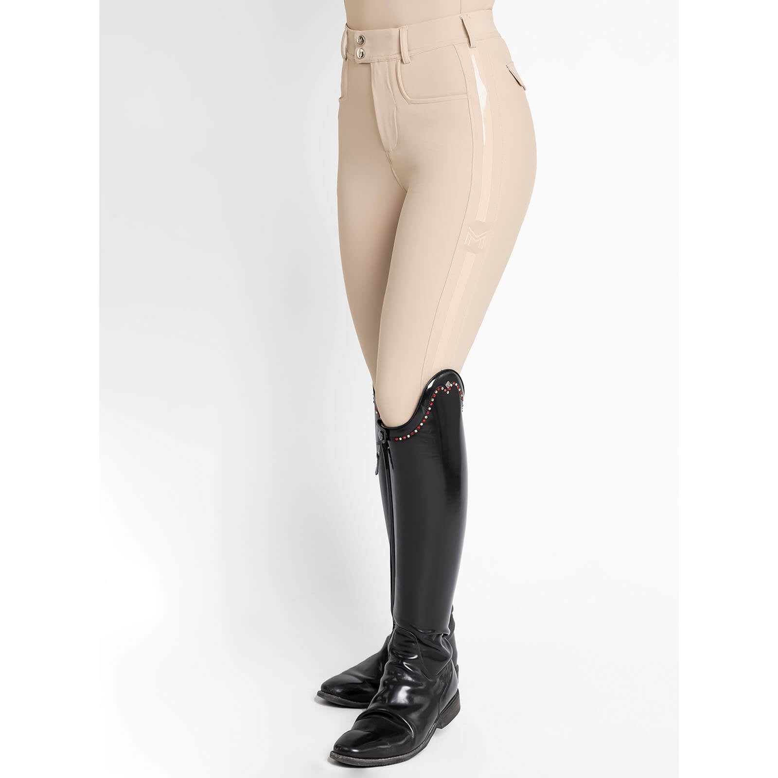 Reithose Damen Reflection Full Grip Breeches Vollbesatz Damenreithose