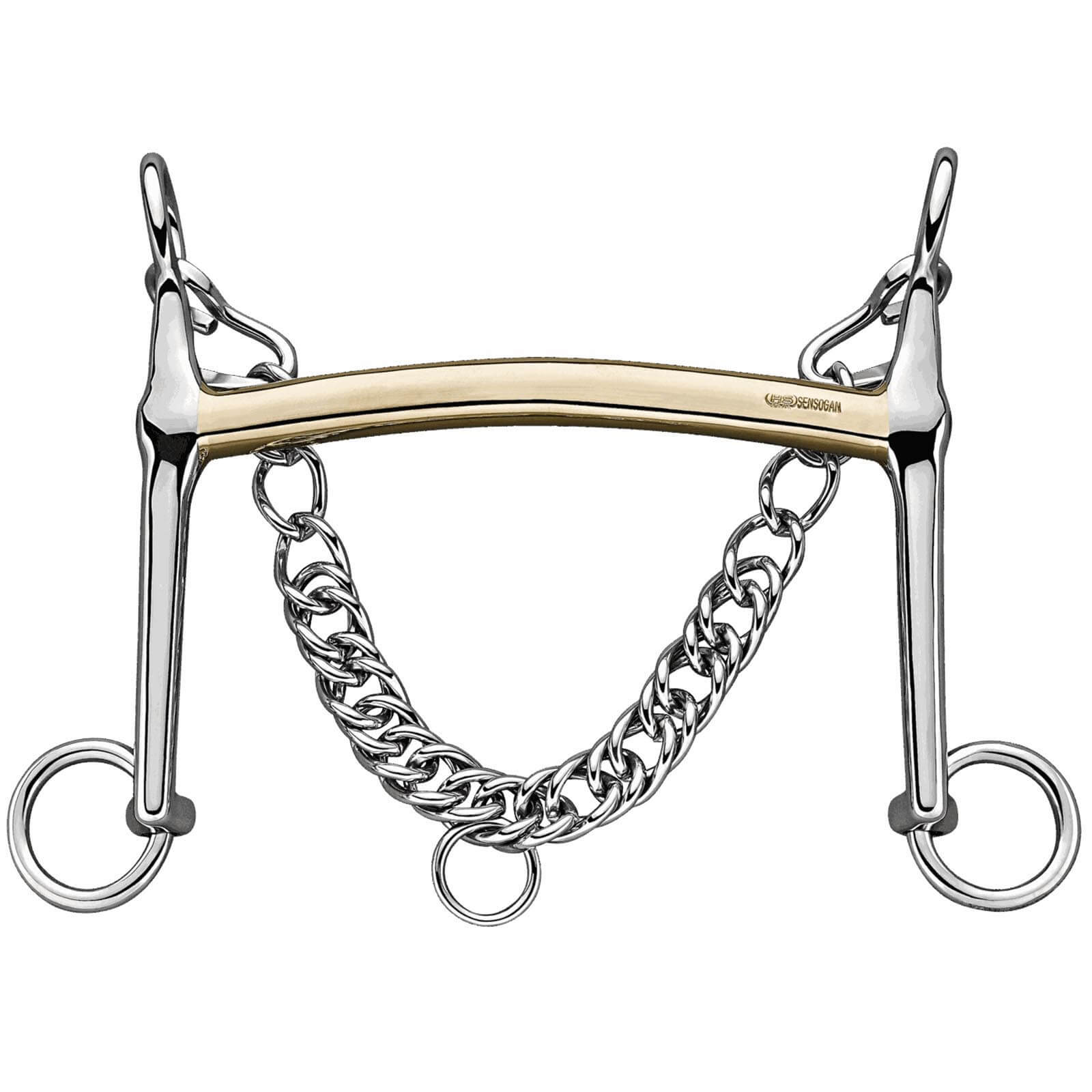 Dressurkandare Lang Französisch 14 mm SENSOGAN® Reitkandare